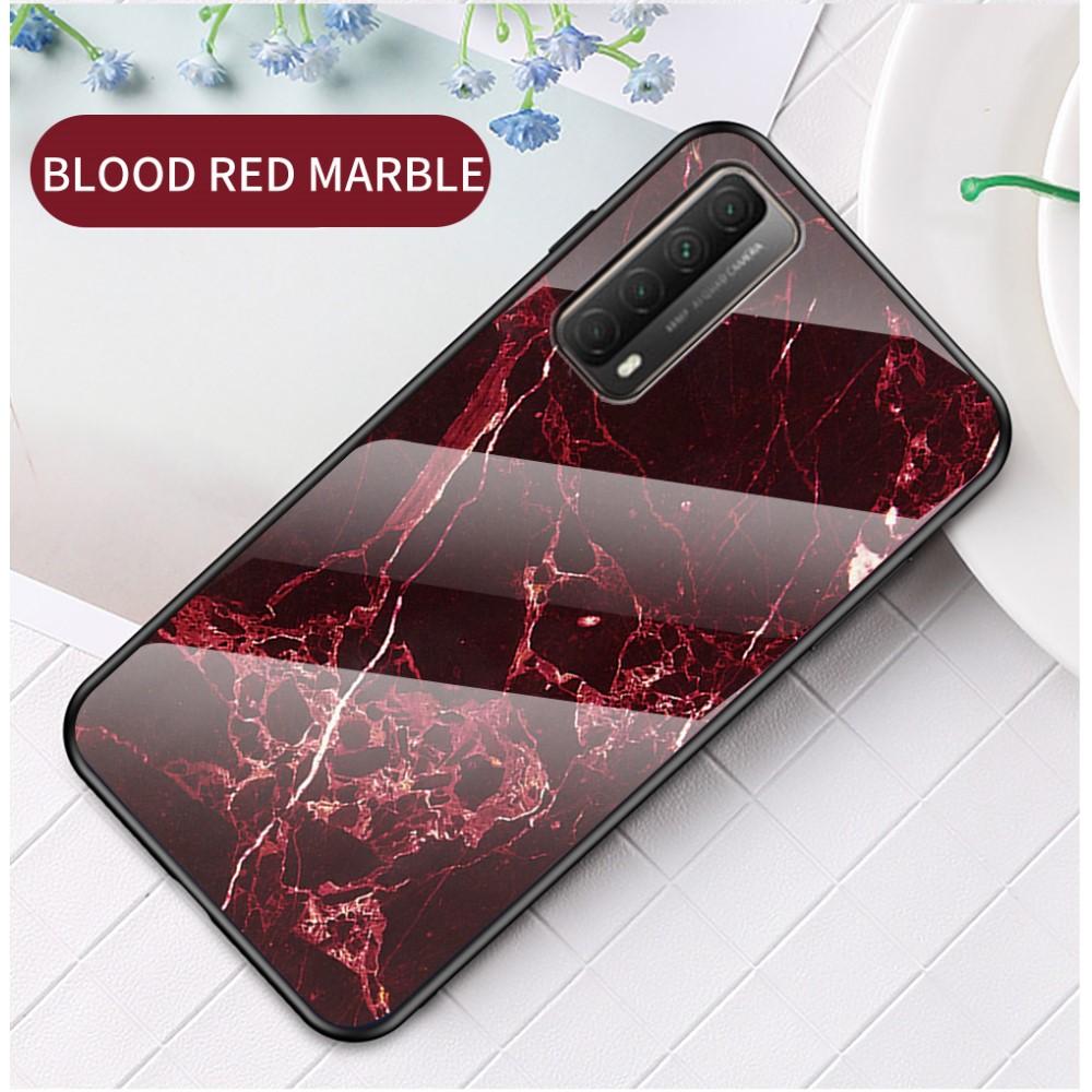 Funda vidrio templado Huawei P Smart 2021 Mármol rojo