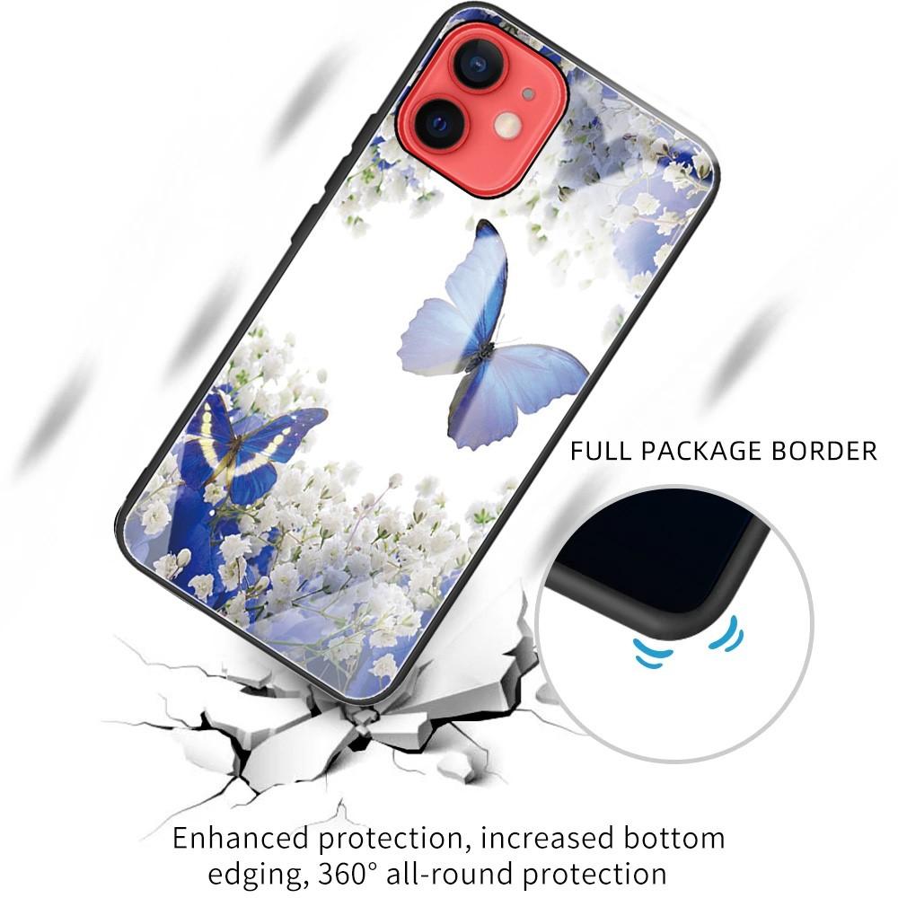 Funda vidrio templado iPhone 11 Mariposas