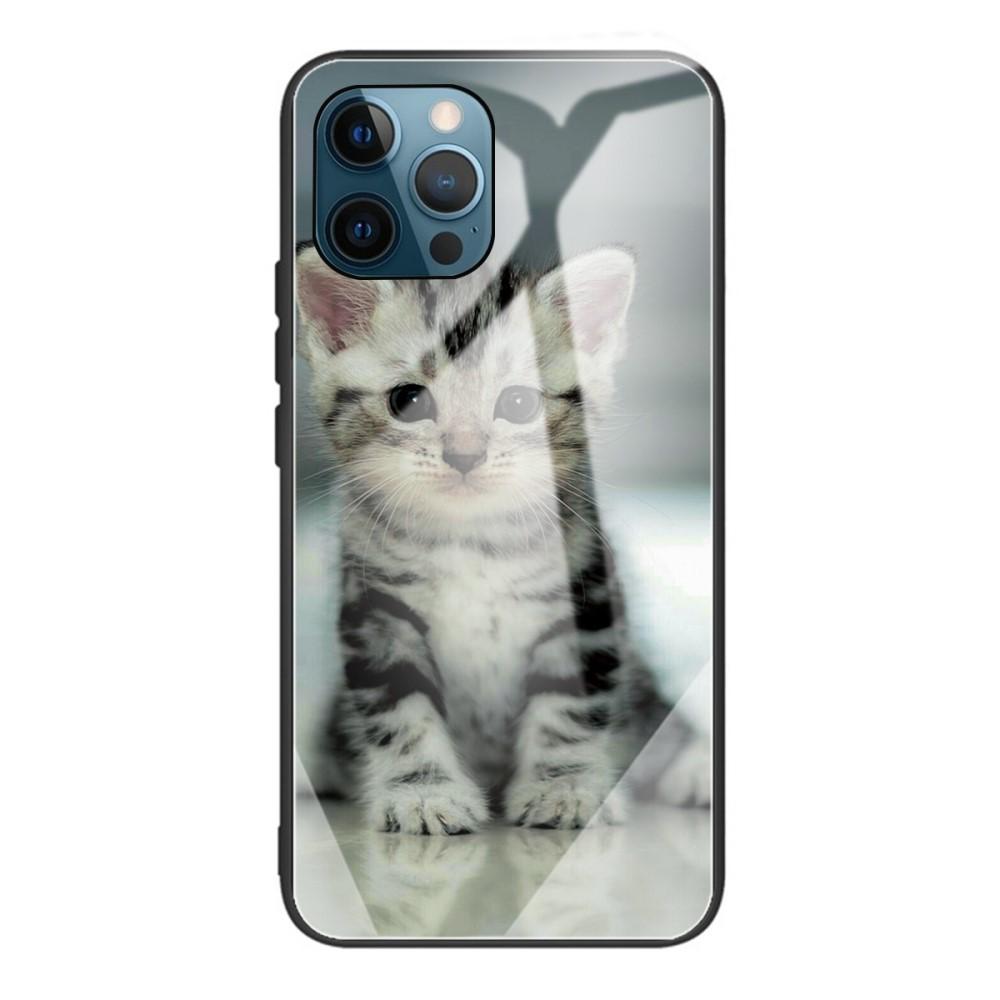 Funda vidrio templado iPhone 12/12 Pro Gatito