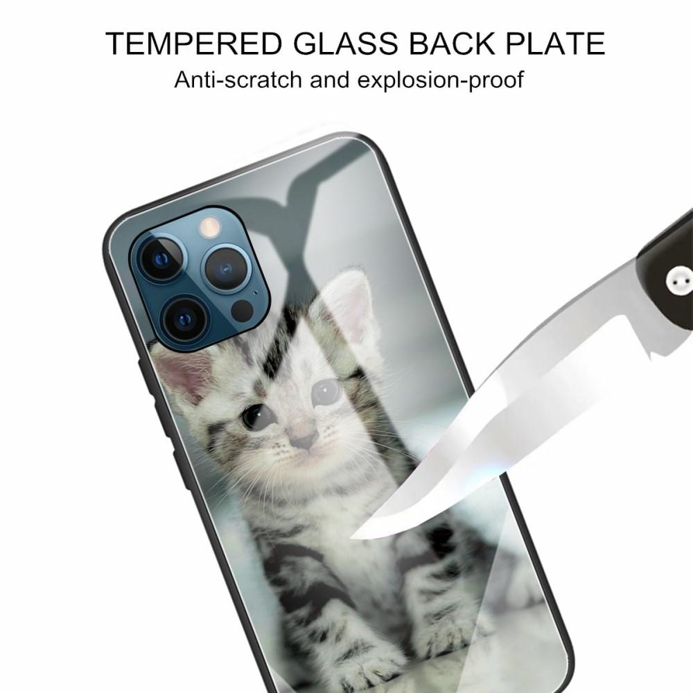 Funda vidrio templado iPhone 12/12 Pro Gatito