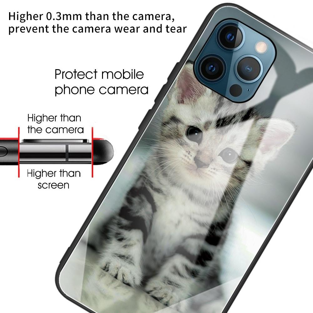 Funda vidrio templado iPhone 12/12 Pro Gatito