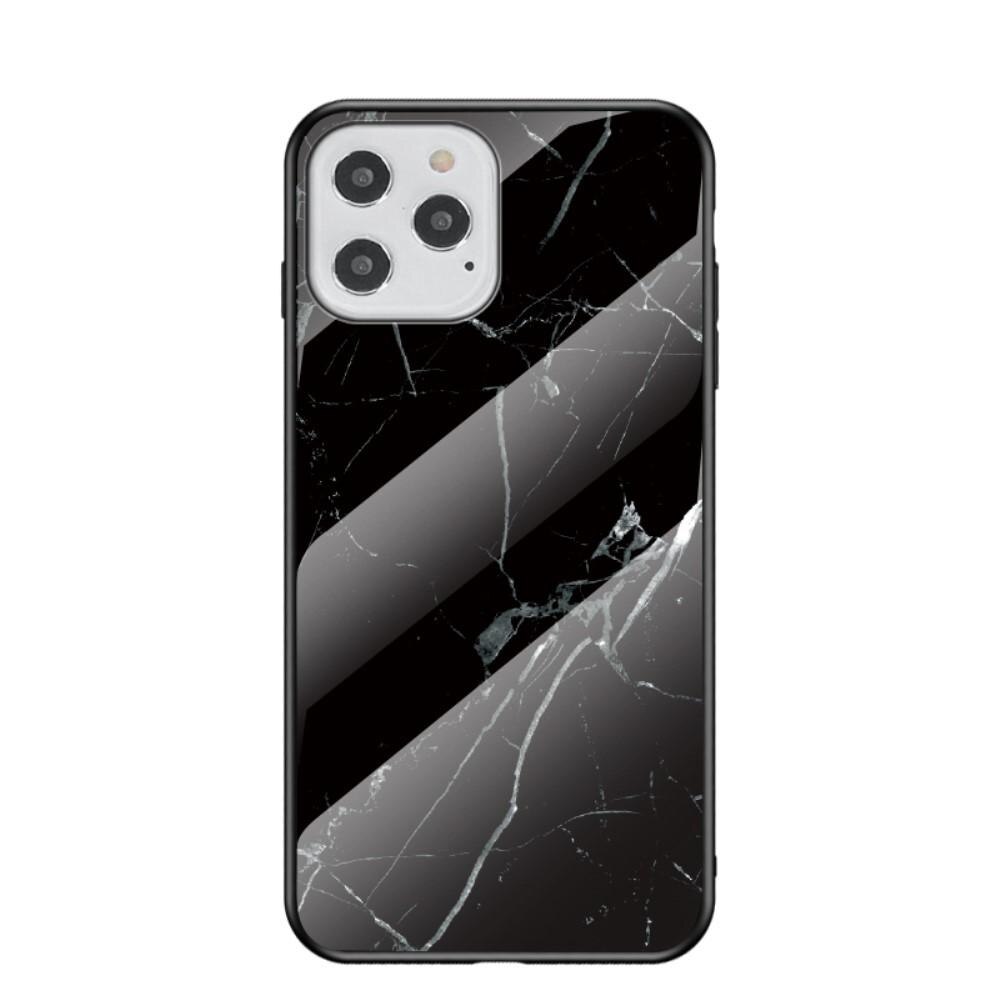 Funda vidrio templado iPhone 12/12 Pro Mármol negro