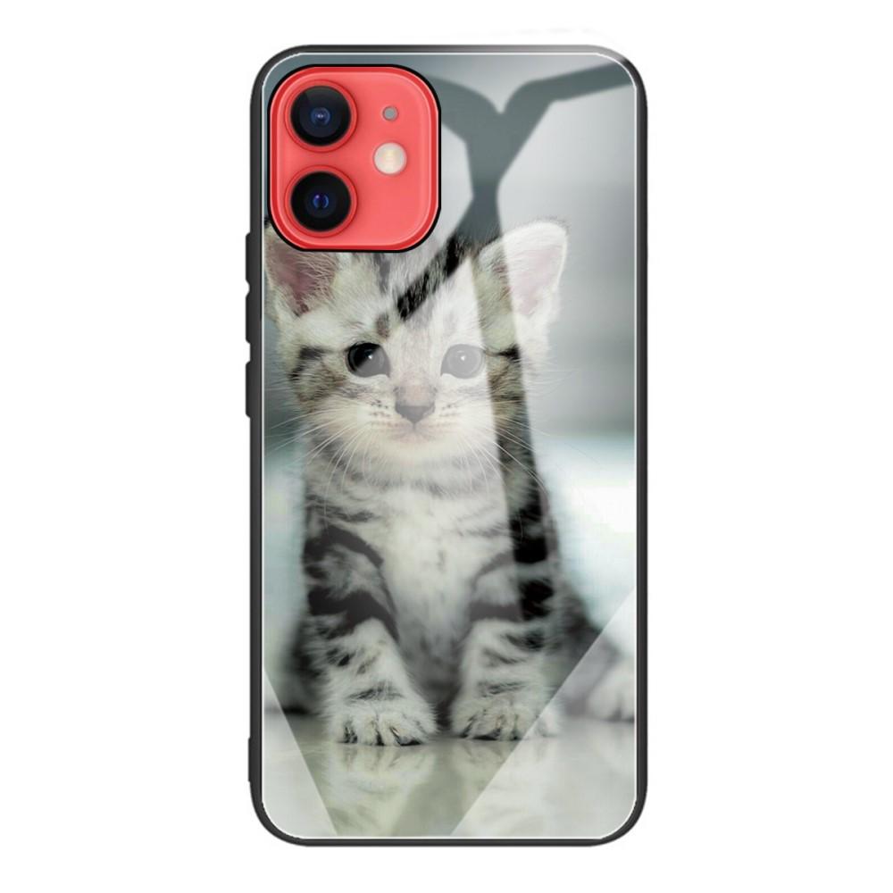 Funda vidrio templado iPhone 12 Mini Gatito