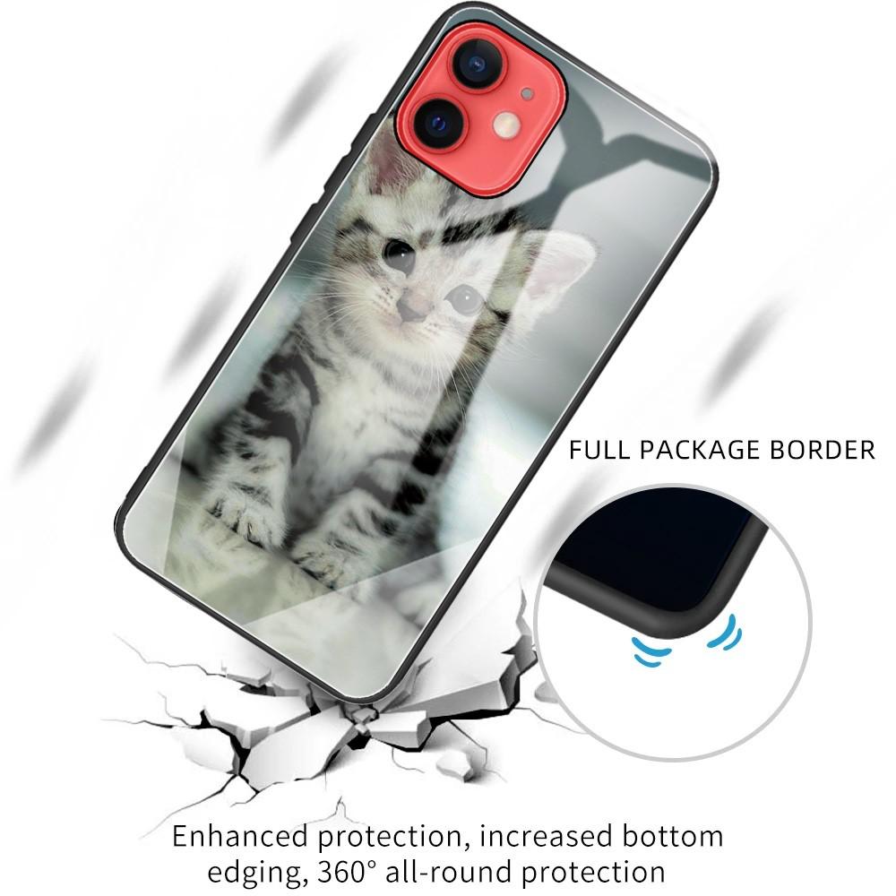 Funda vidrio templado iPhone 12 Mini Gatito