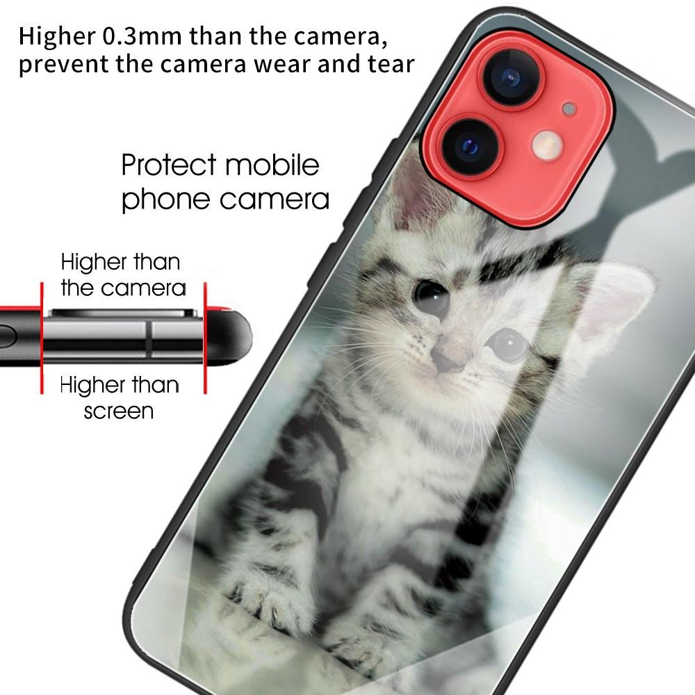 Funda vidrio templado iPhone 12 Mini Gatito