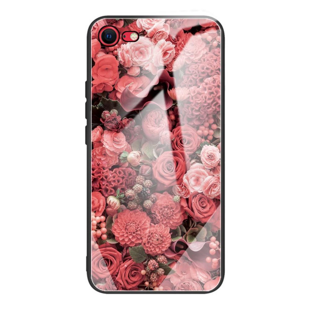 Funda vidrio templado iPhone 7/8/SE Rosas