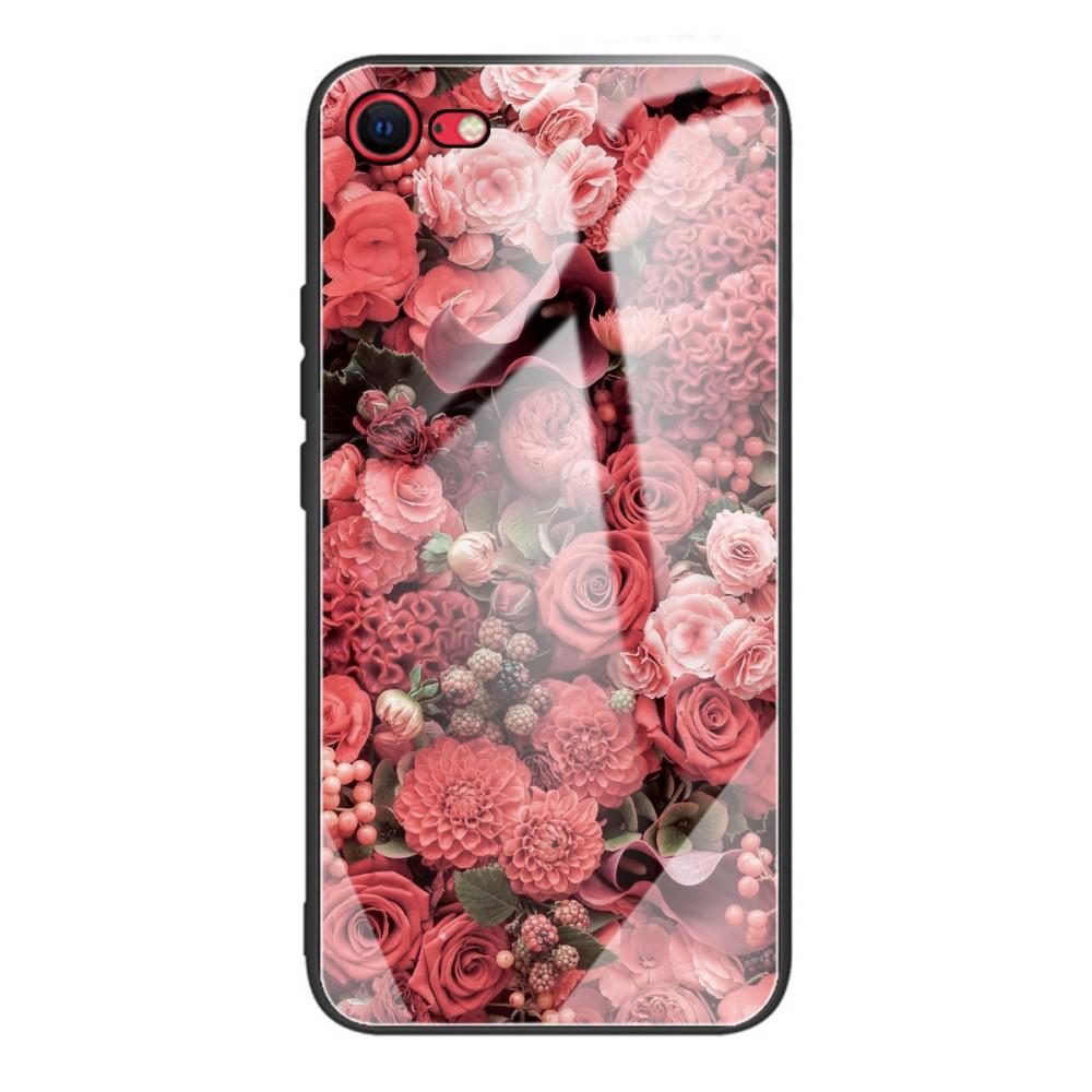 Funda vidrio templado iPhone SE (2022) Rosas