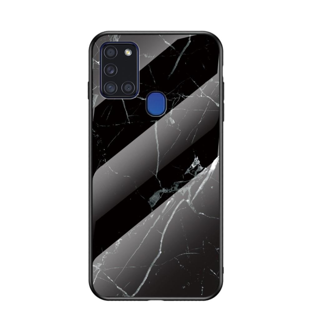 Funda vidrio templado Samsung Galaxy A21s Mármol negro