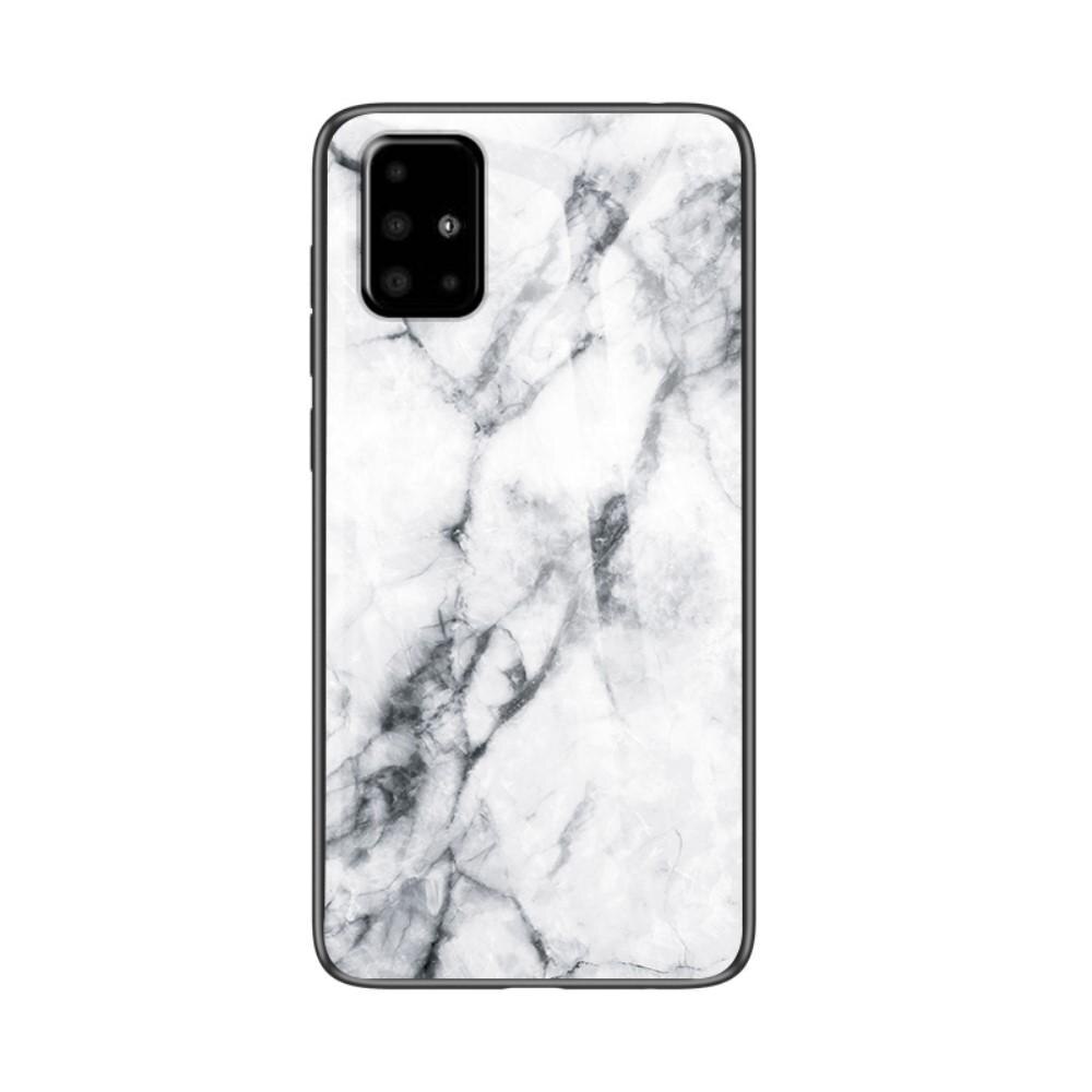 Funda vidrio templado Samsung Galaxy A51 Mármol blanco