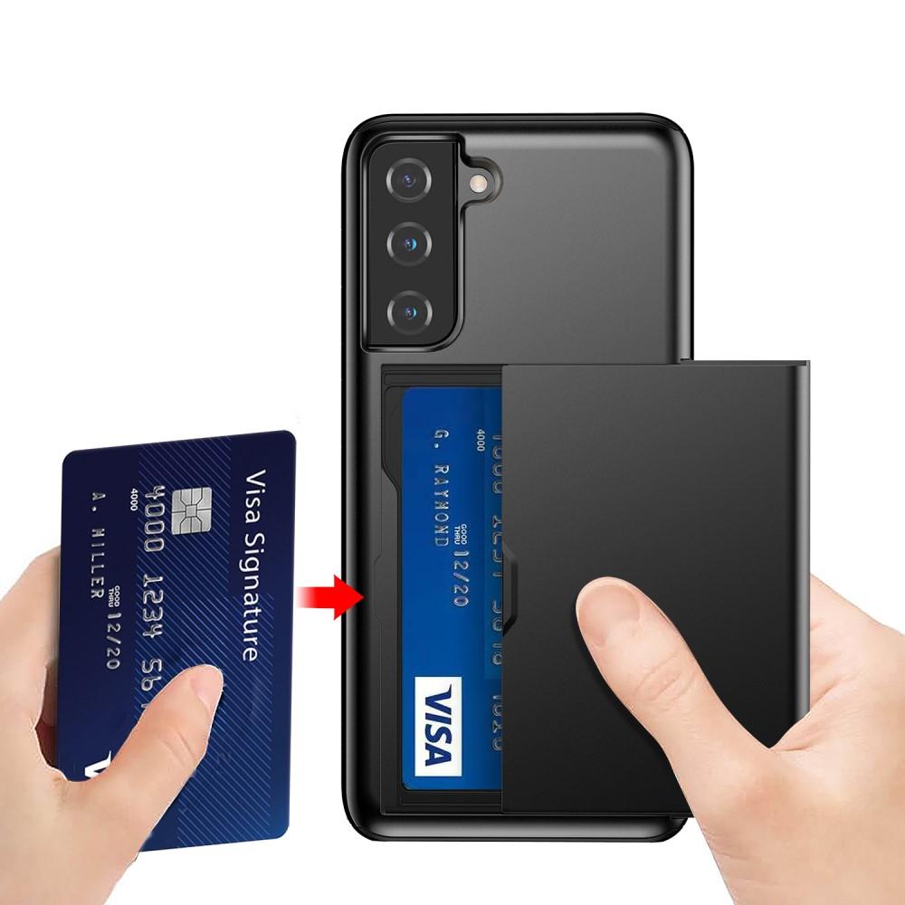 Funda con ranura para tarjetas Samsung Galaxy S21 Plus Negro