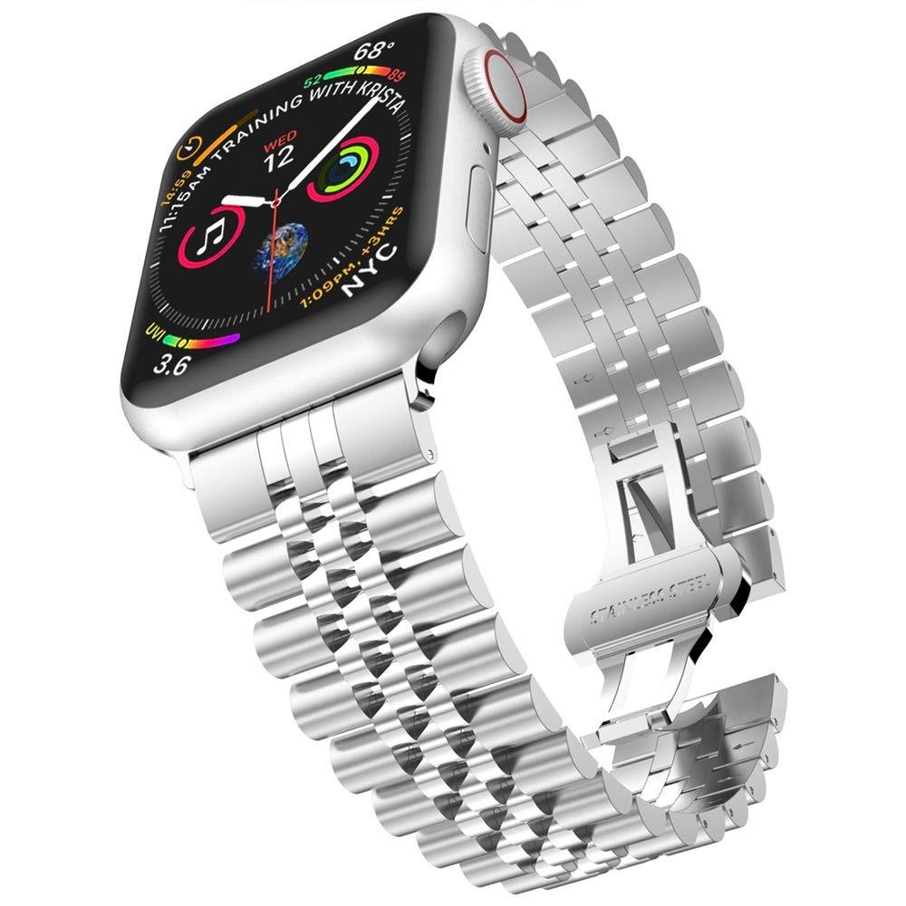 Correa de acero inoxidable Apple Watch SE 44mm Plata