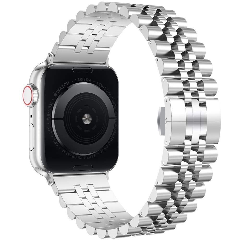 Correa de acero inoxidable Apple Watch 45mm Series 9 plata