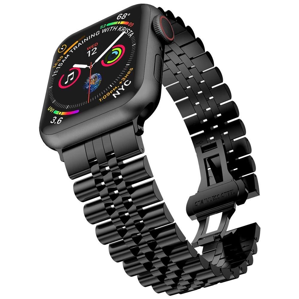 Correa de acero inoxidable Apple Watch 41mm Series 7 negro