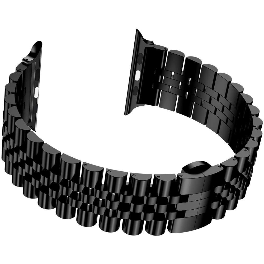 Correa de acero inoxidable Apple Watch SE 44mm negro