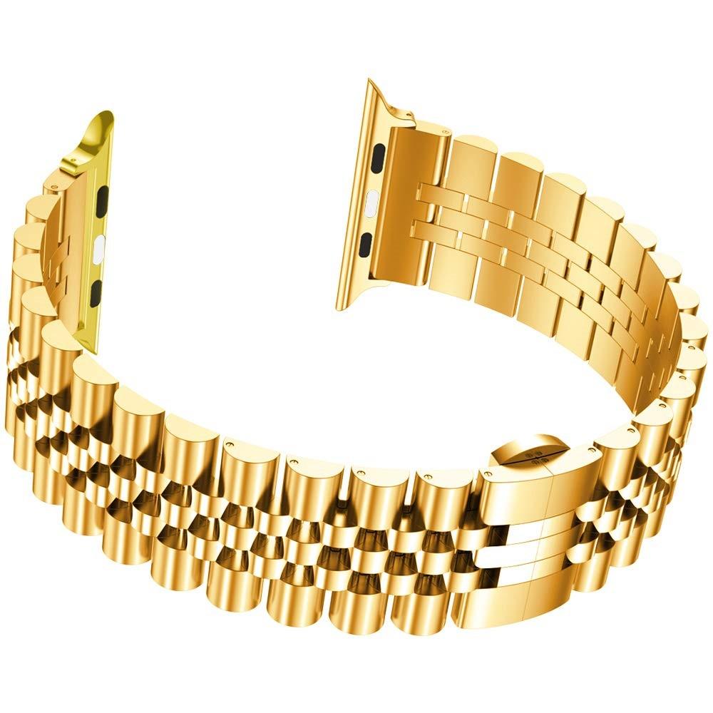 Correa de acero inoxidable Apple Watch Series 7 45mm Oro