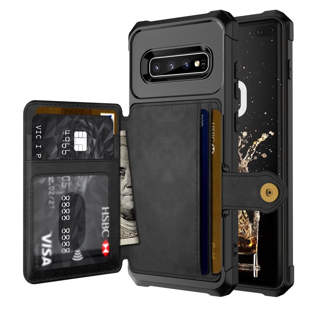 Funda con tarjetero Tough Multi-slot Samsung Galaxy S10 Plus Negro