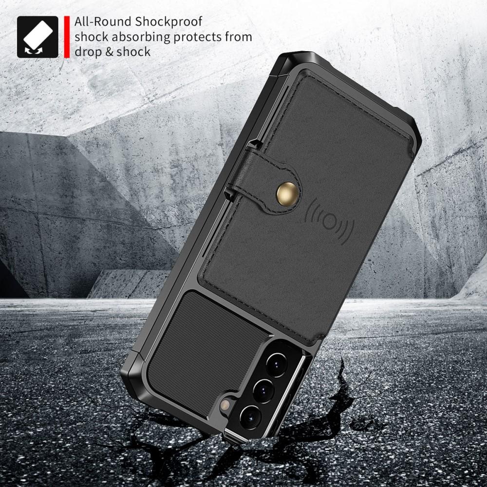 Funda con tarjetero Tough Multi-slot Samsung Galaxy S21 Plus Negro