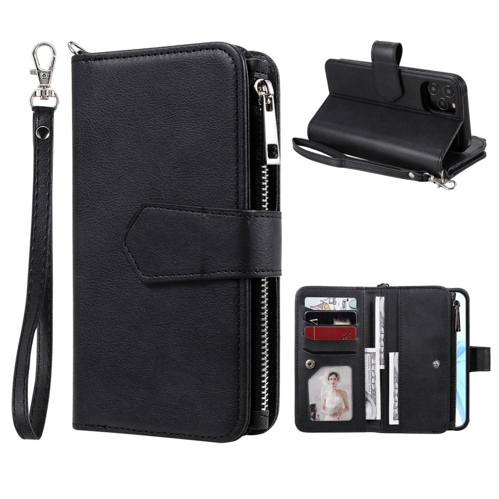 Zipper Magnet Wallet iPhone 12/12 Pro Negro