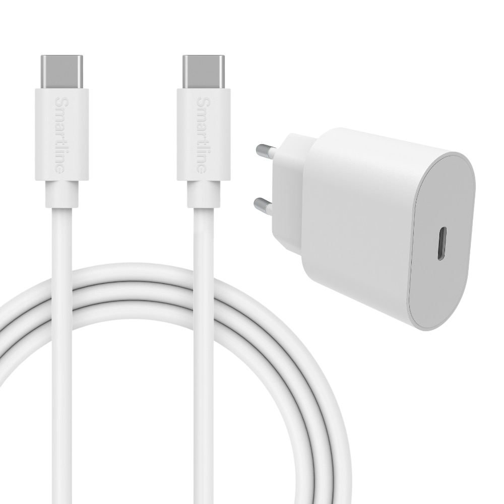 Cargador completo para móviles Xiaomi - Cable de 2m y cargador de pared USB-C - Smartline