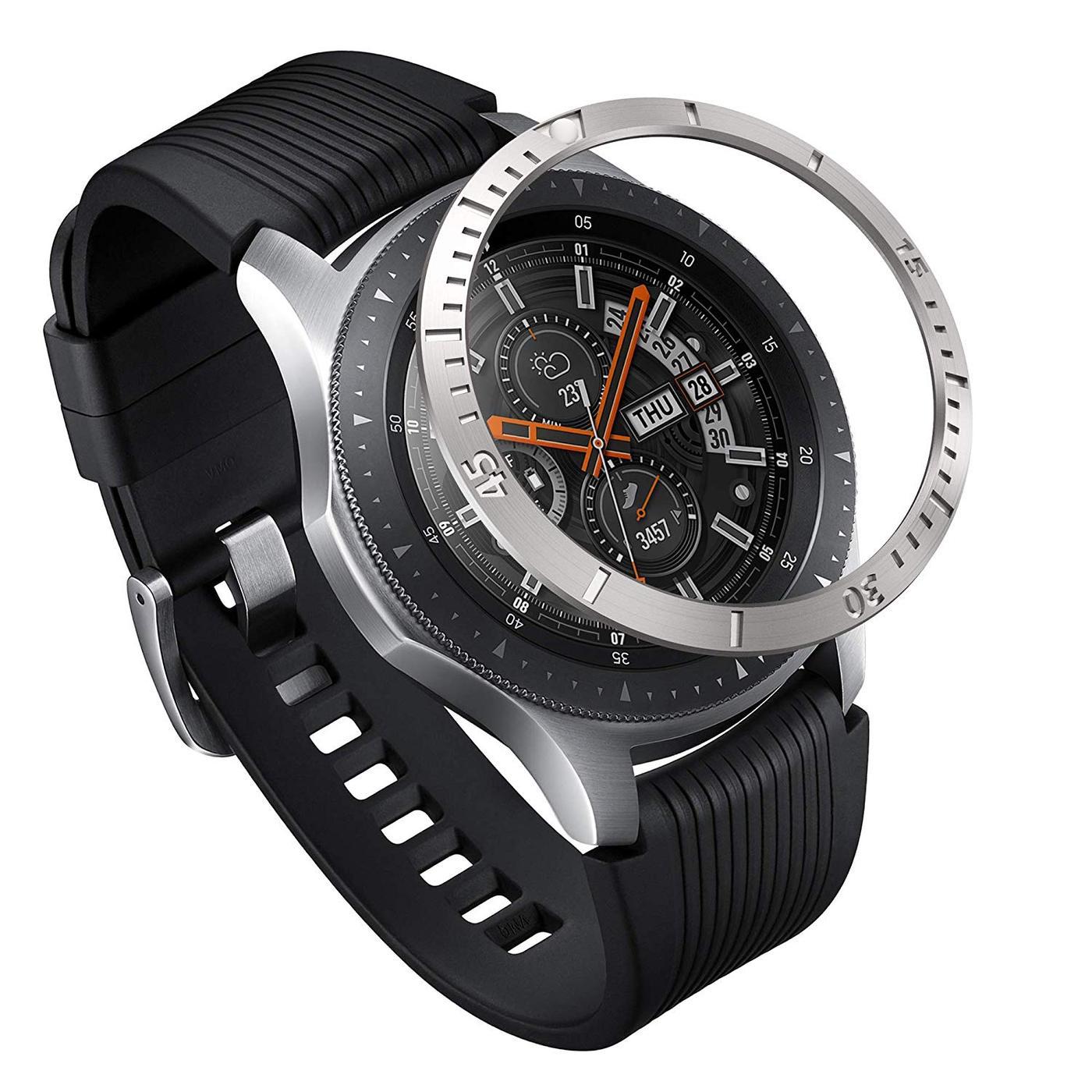 Bezel Styling Samsung Galaxy Watch 46mm/Gear S3 Plata