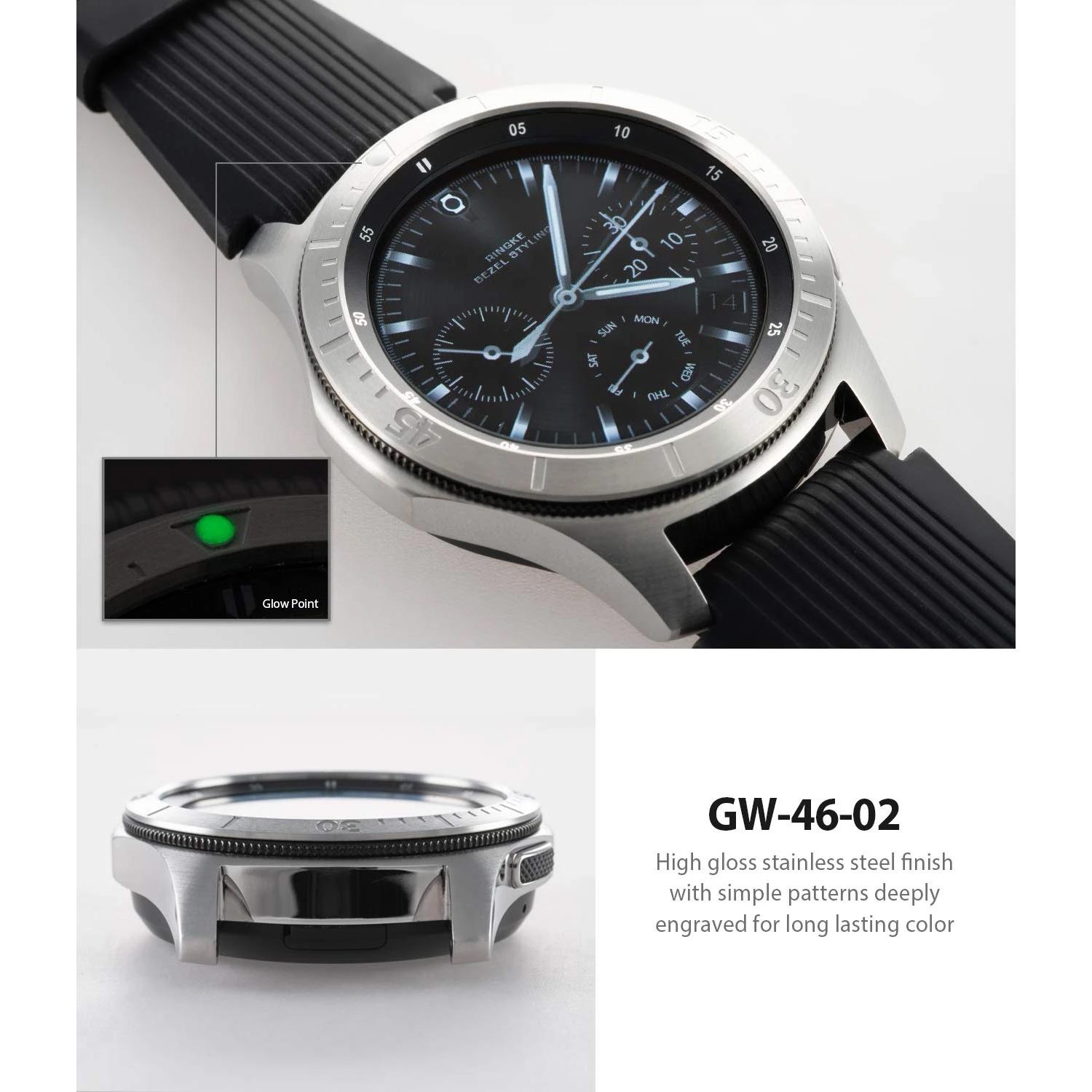 Bezel Styling Samsung Galaxy Watch 46mm/Gear S3 Plata