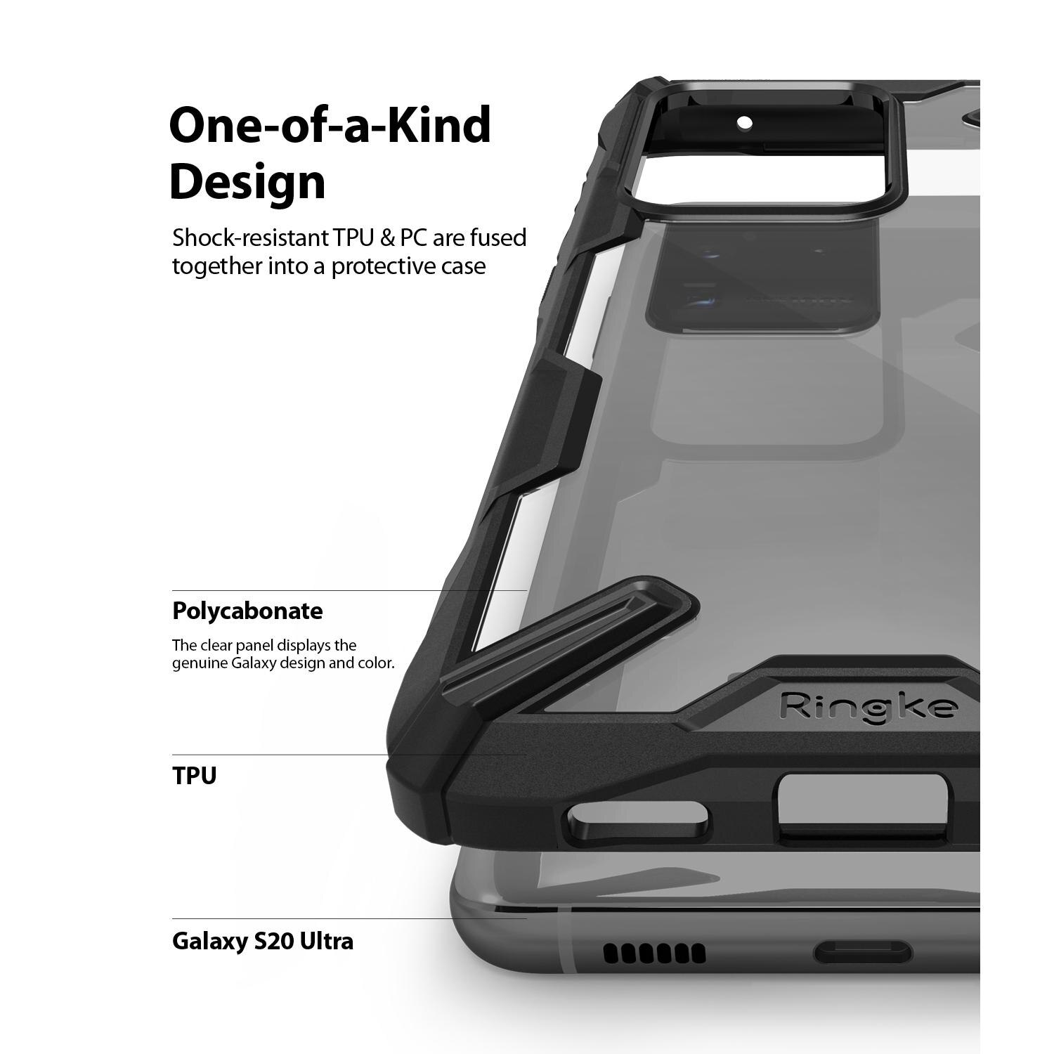 Funda Fusion X Samsung Galaxy S20 Ultra Negro