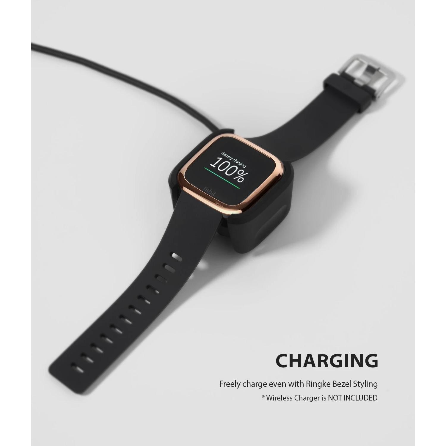 Bezel Styling Fitbit Versa 2 Glossy Rose