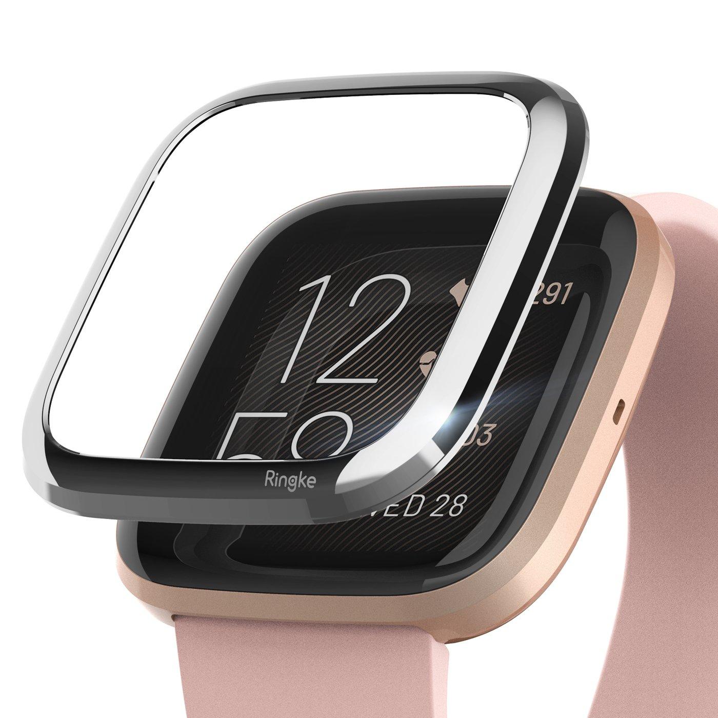 Bezel Styling Fitbit Versa 2 Glossy Silver