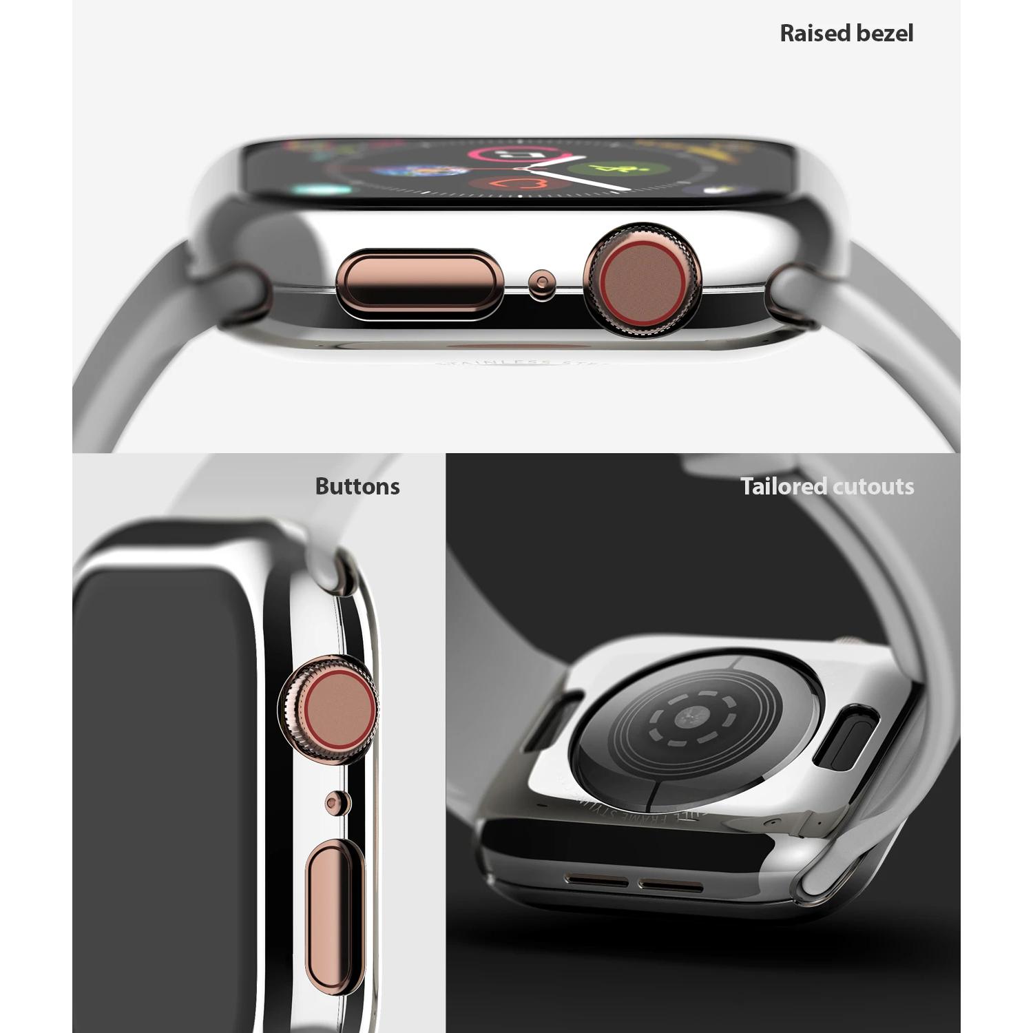 Funda Full Frame Apple Watch 44mm plata