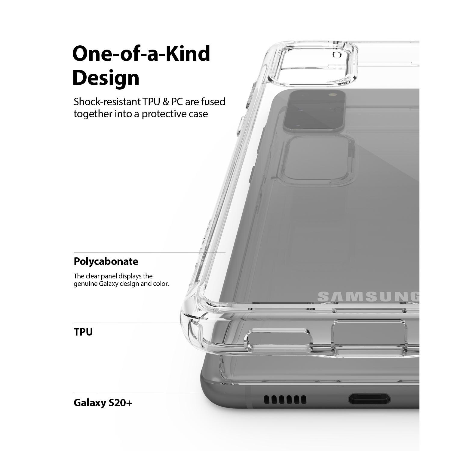 Funda Fusion Samsung Galaxy S20 Plus Transparente