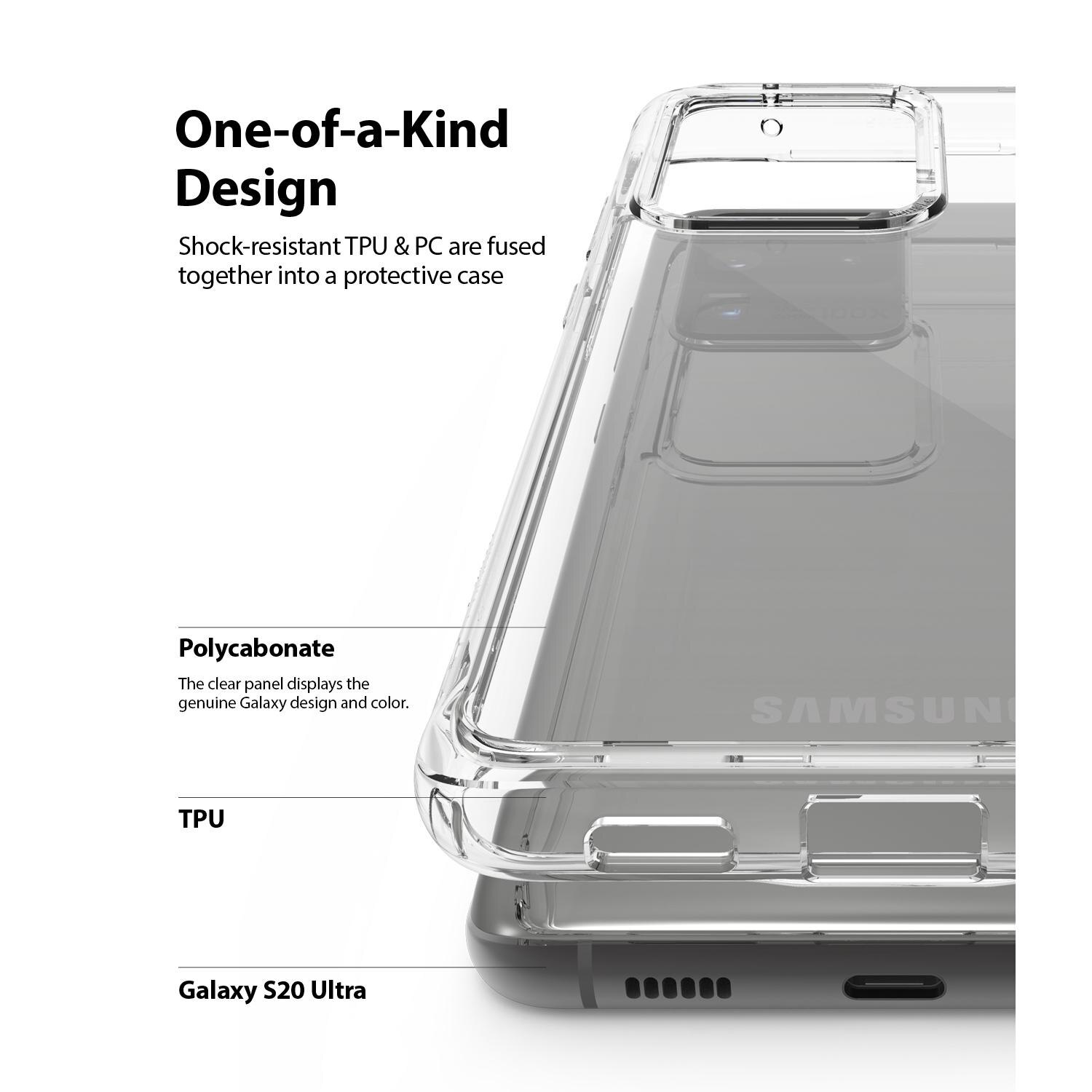 Funda Fusion Samsung Galaxy S20 Ultra Transparente