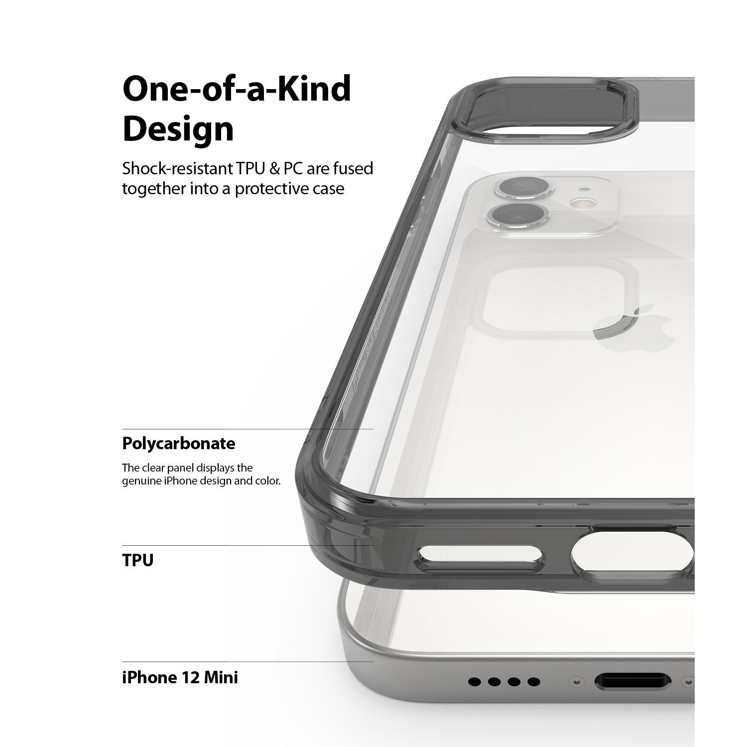 Funda Fusion Apple iPhone 12 Mini Gris