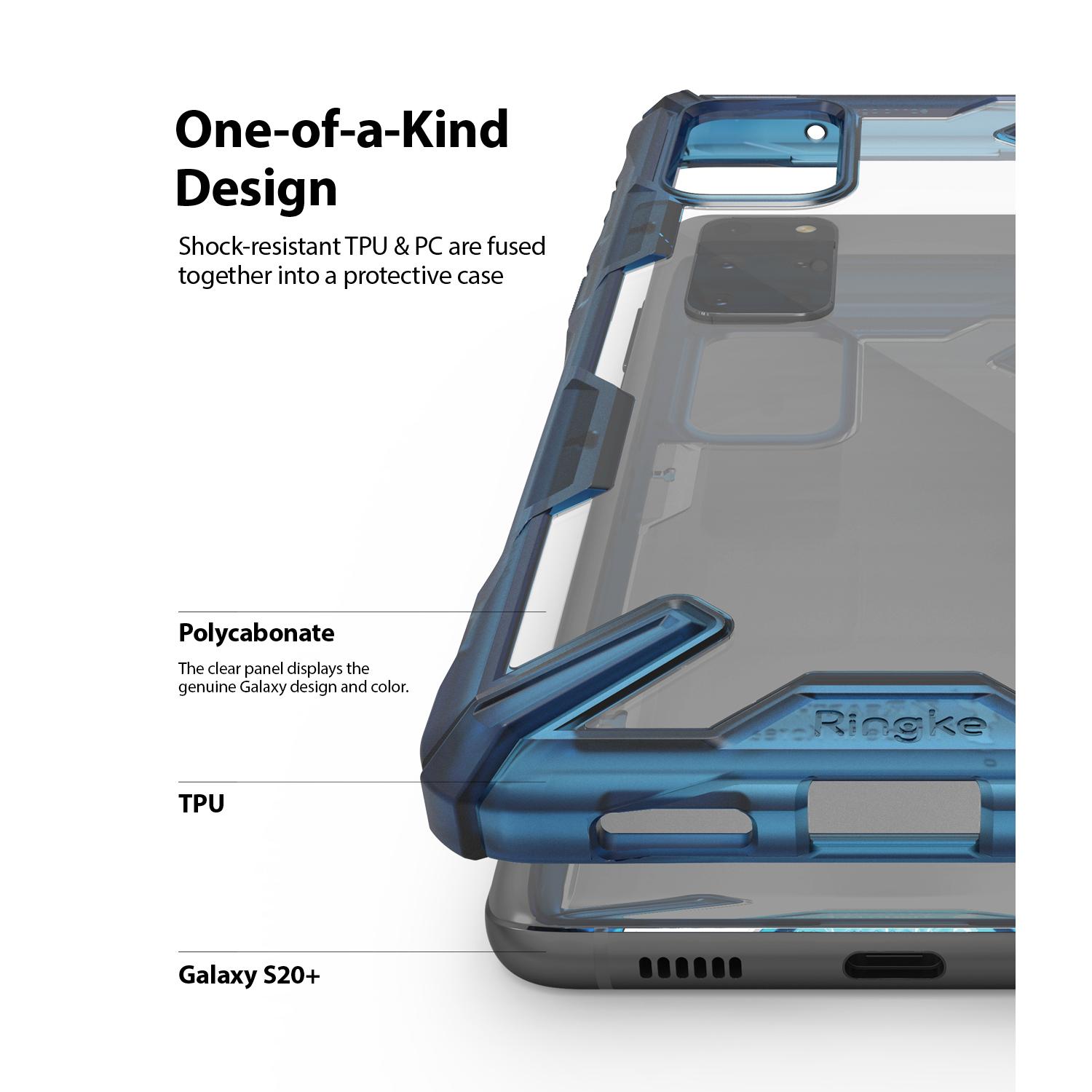 Funda Fusion X Samsung Galaxy S20 Plus Azul