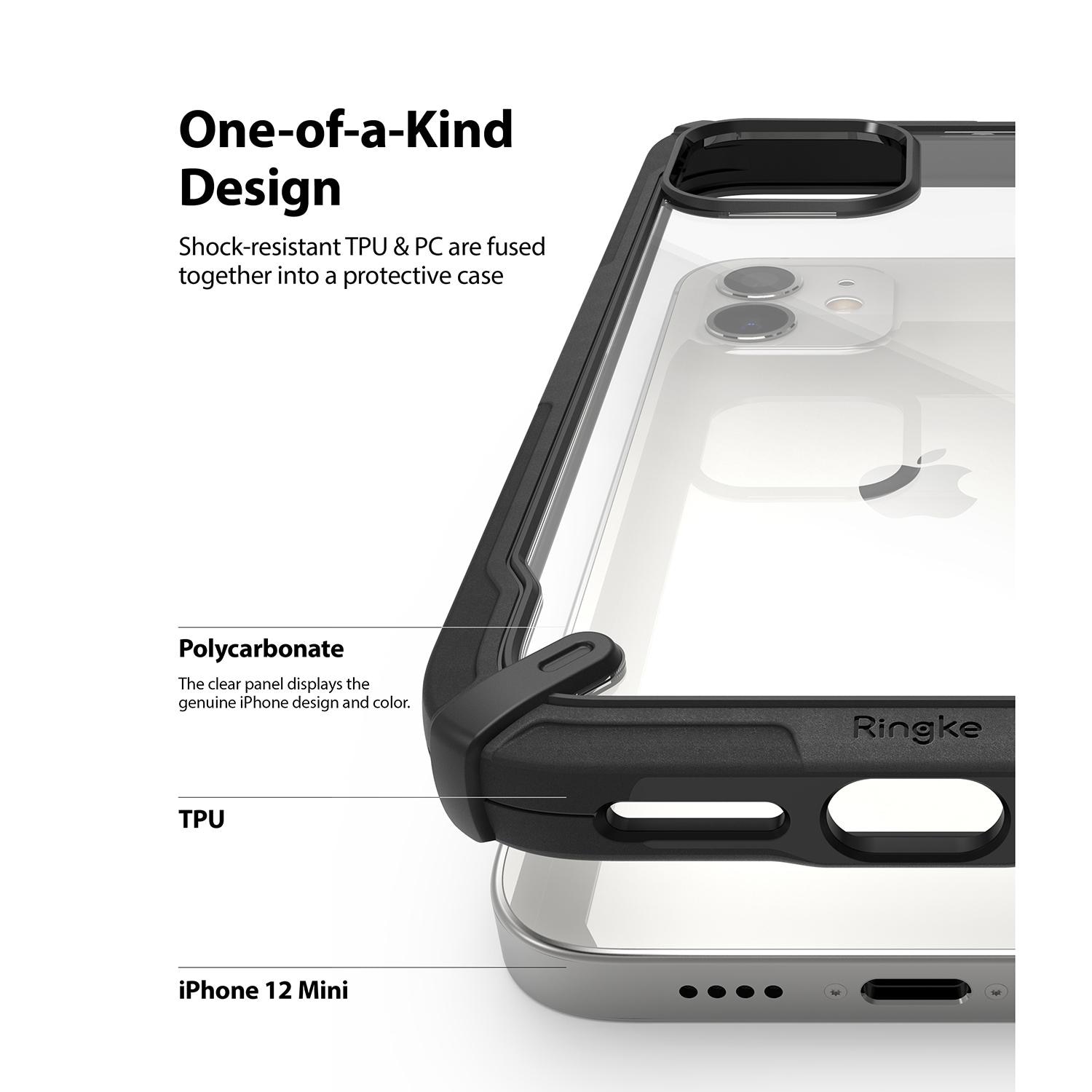Funda Fusion X iPhone 12 Mini Negro
