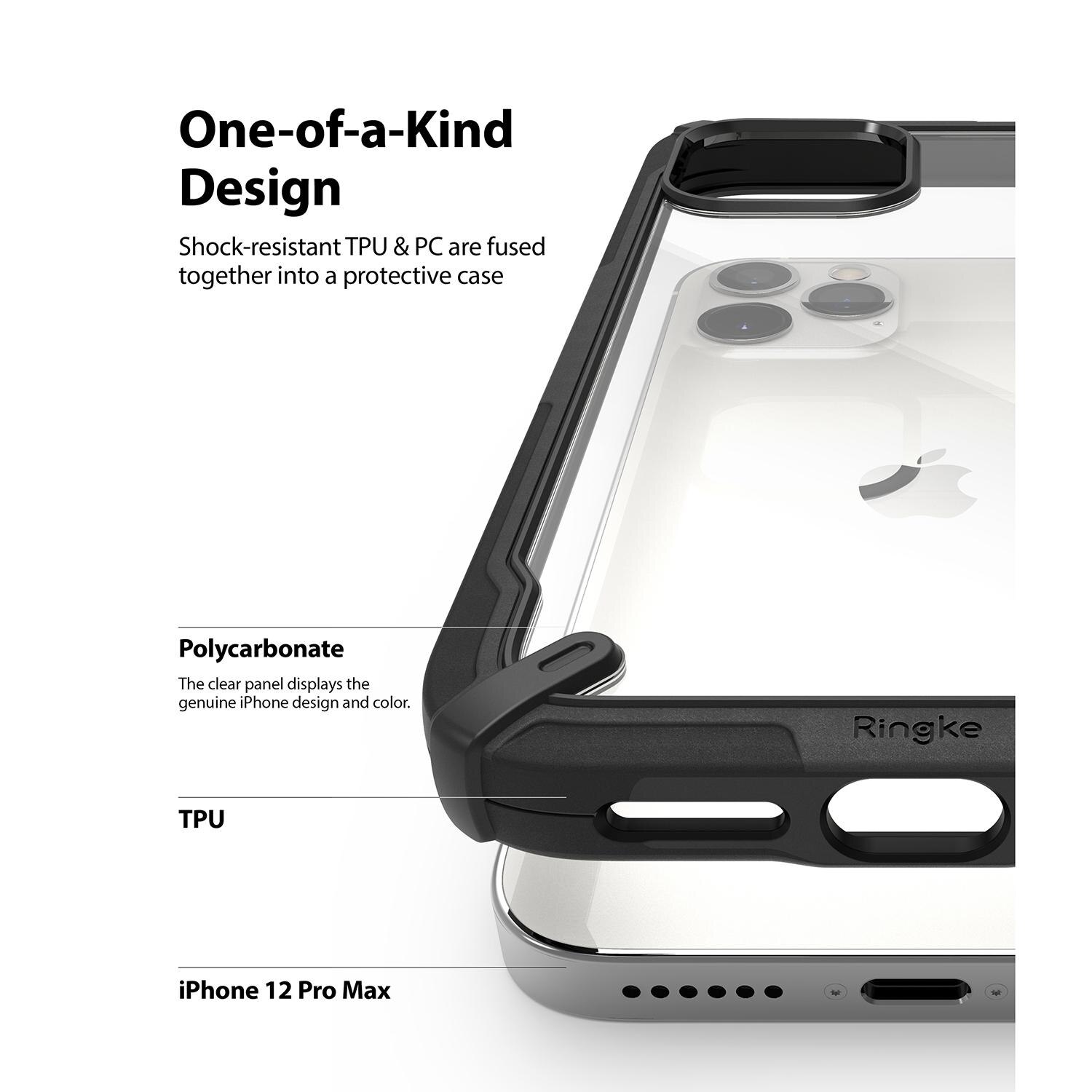 Funda Fusion X iPhone 12 Pro Max Negro