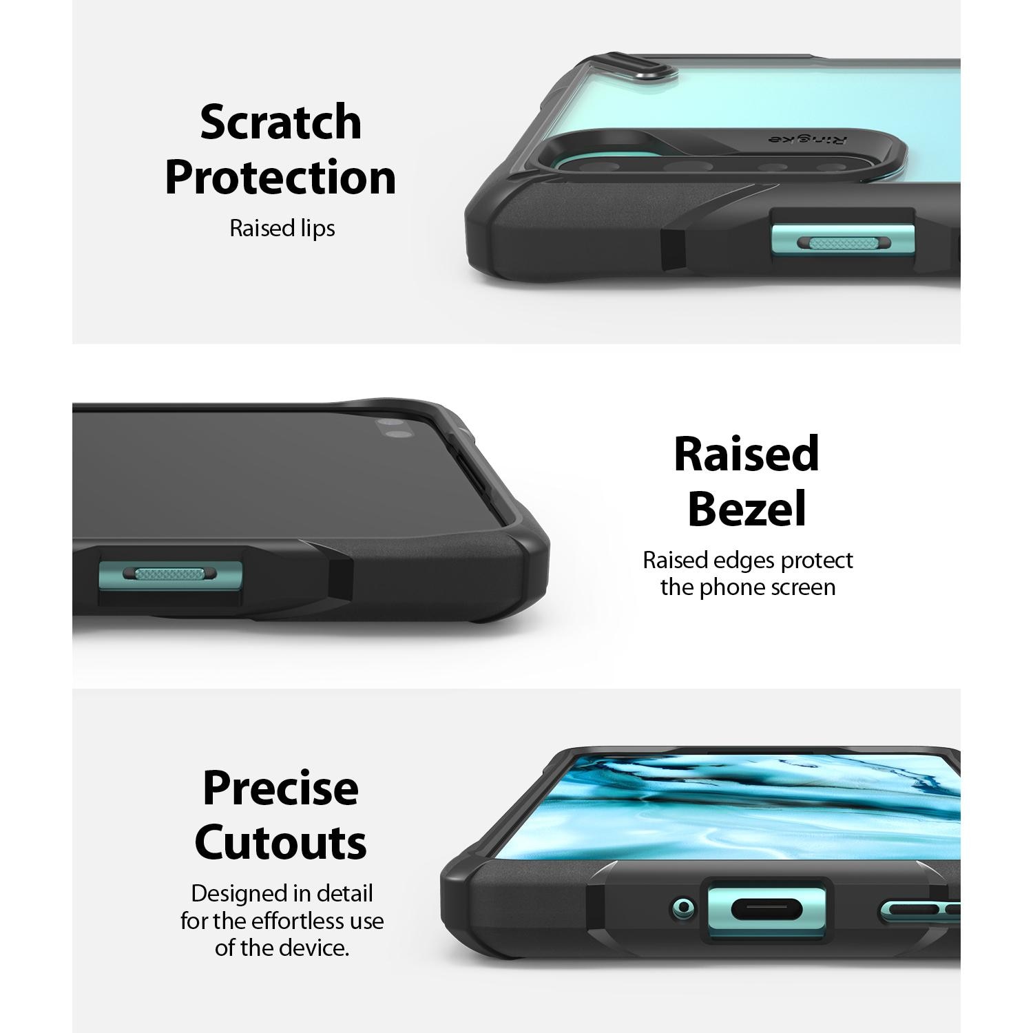 Funda Fusion X  OnePlus Nord Negro