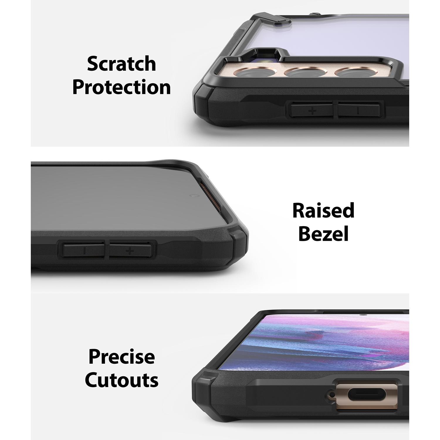 Funda Fusion X Samsung Galaxy S21 Plus Negro