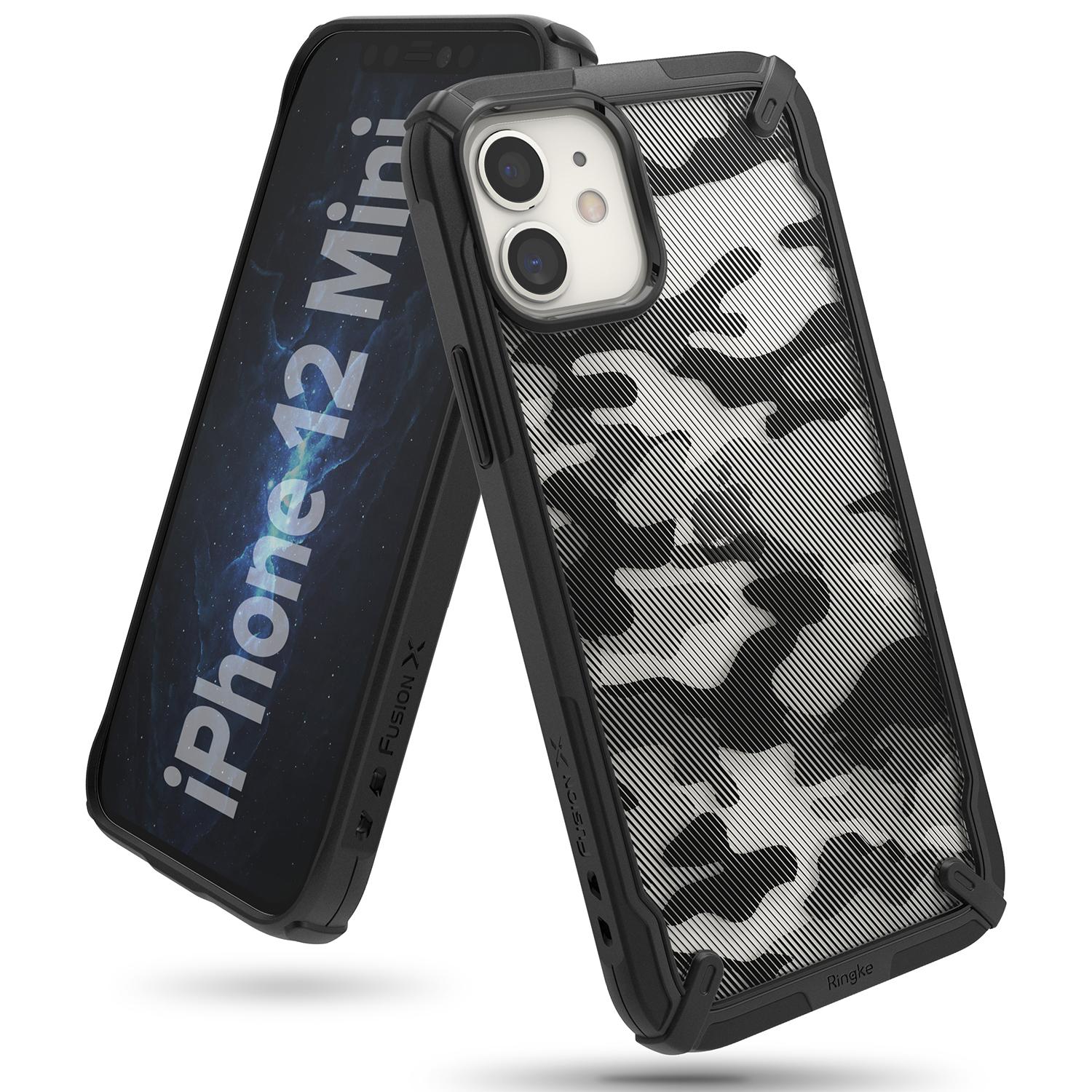 Funda Fusion X iPhone 12 Mini Camo Black