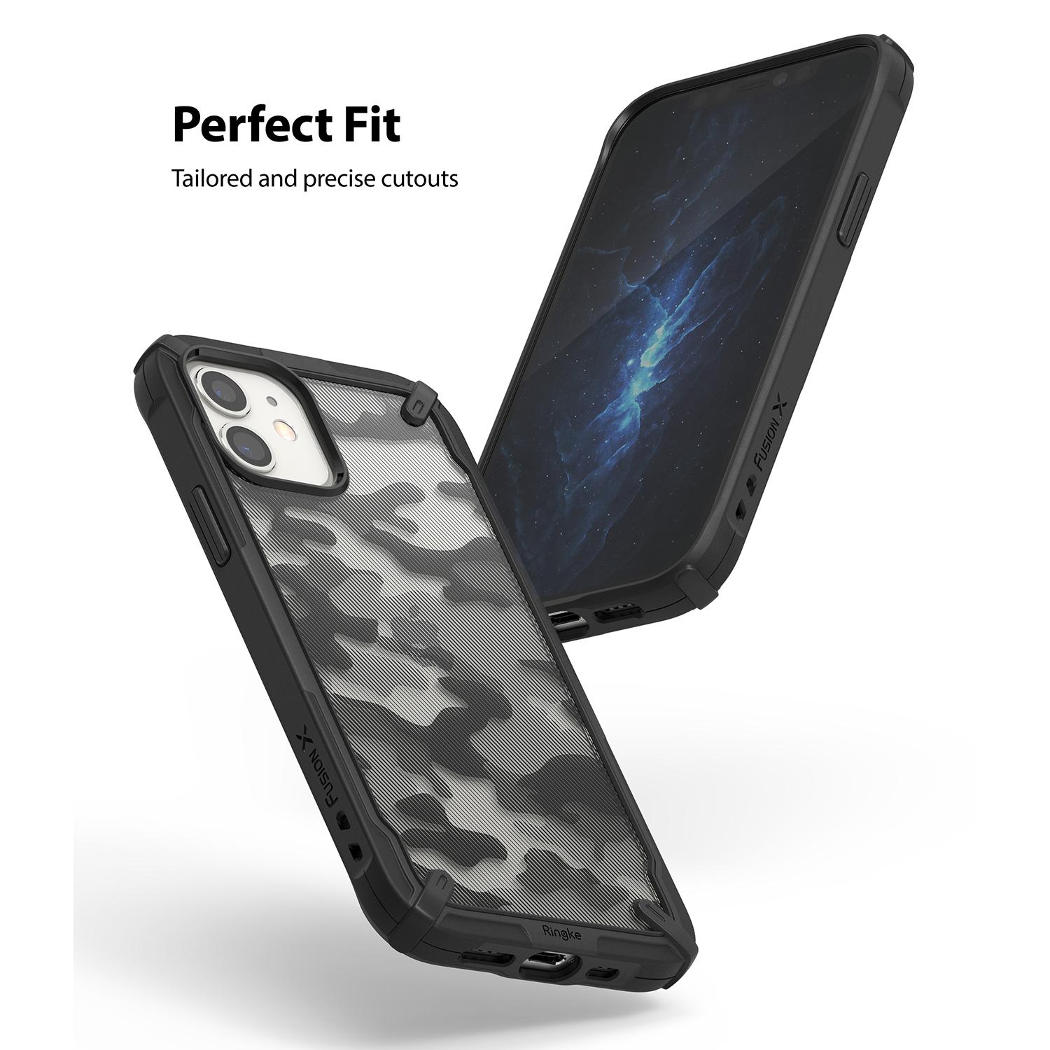 Funda Fusion X iPhone 12 Mini Camo Black