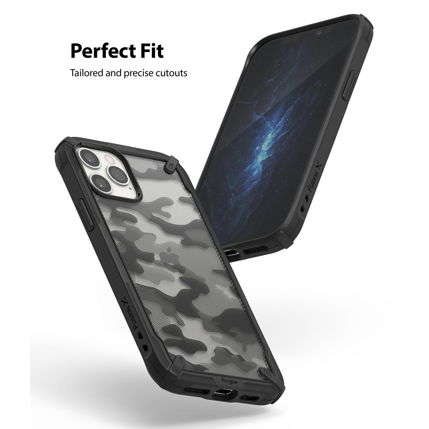 Funda Fusion X Design iPhone 12 Pro Max Camo Black
