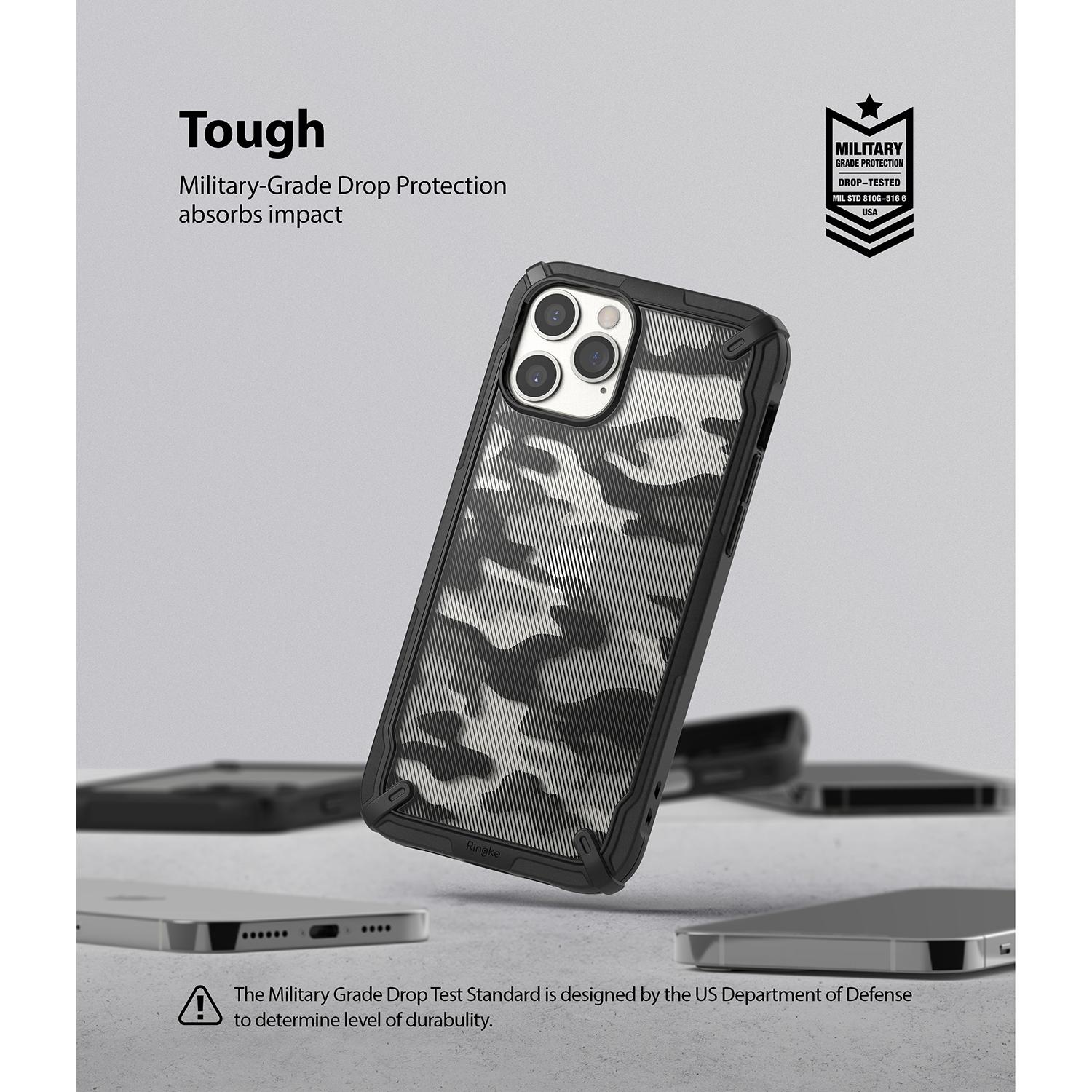 Funda Fusion X Design iPhone 12 Pro Max Camo Black