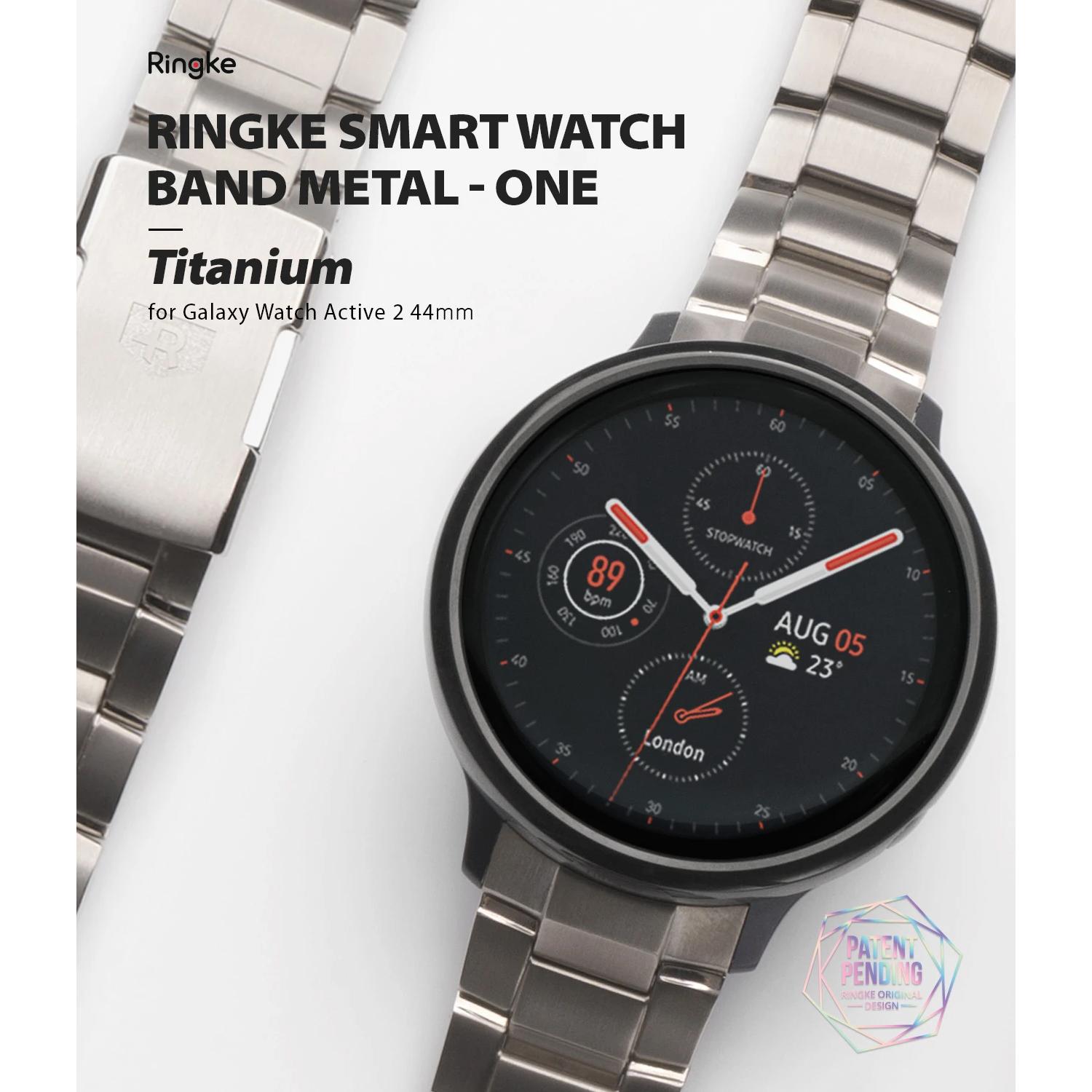Metal One Titanium Correa Samsung Galaxy Watch Active 2 44mm Plata