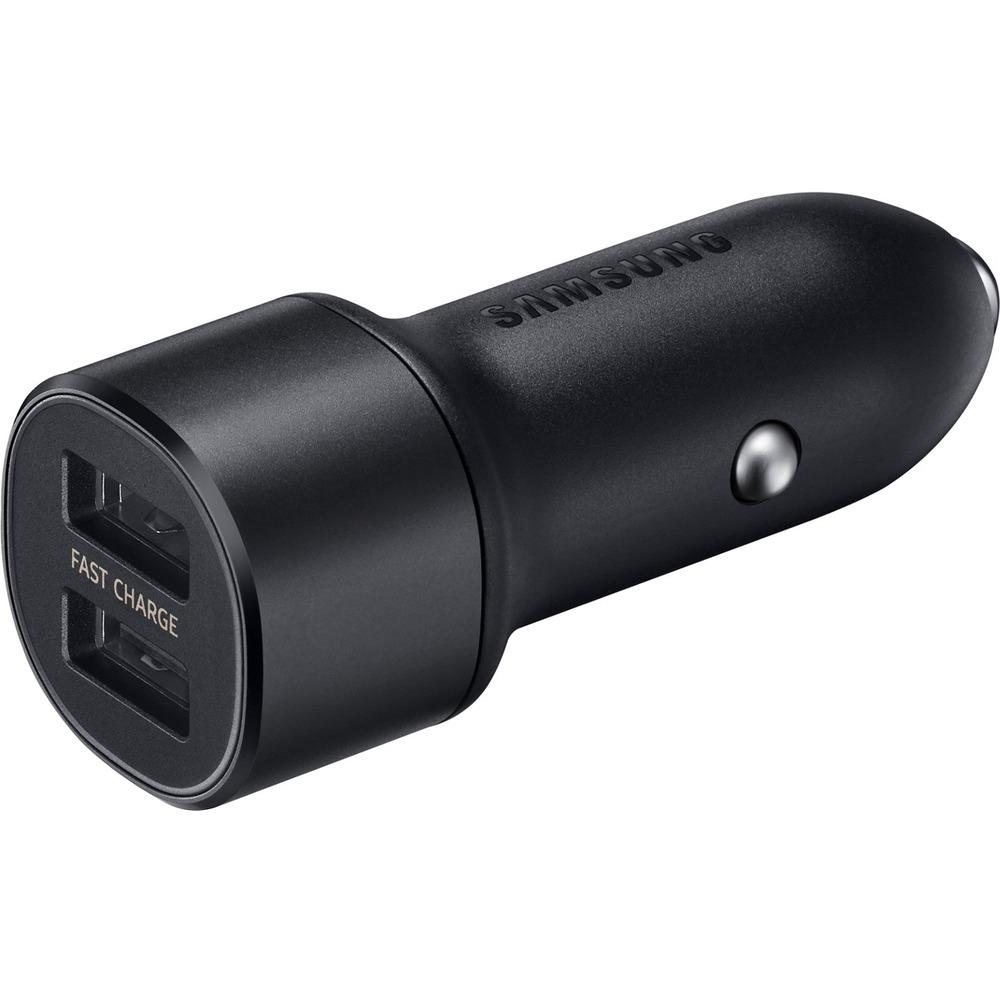 Dual Car Fast Charger 15W USB-C Negro