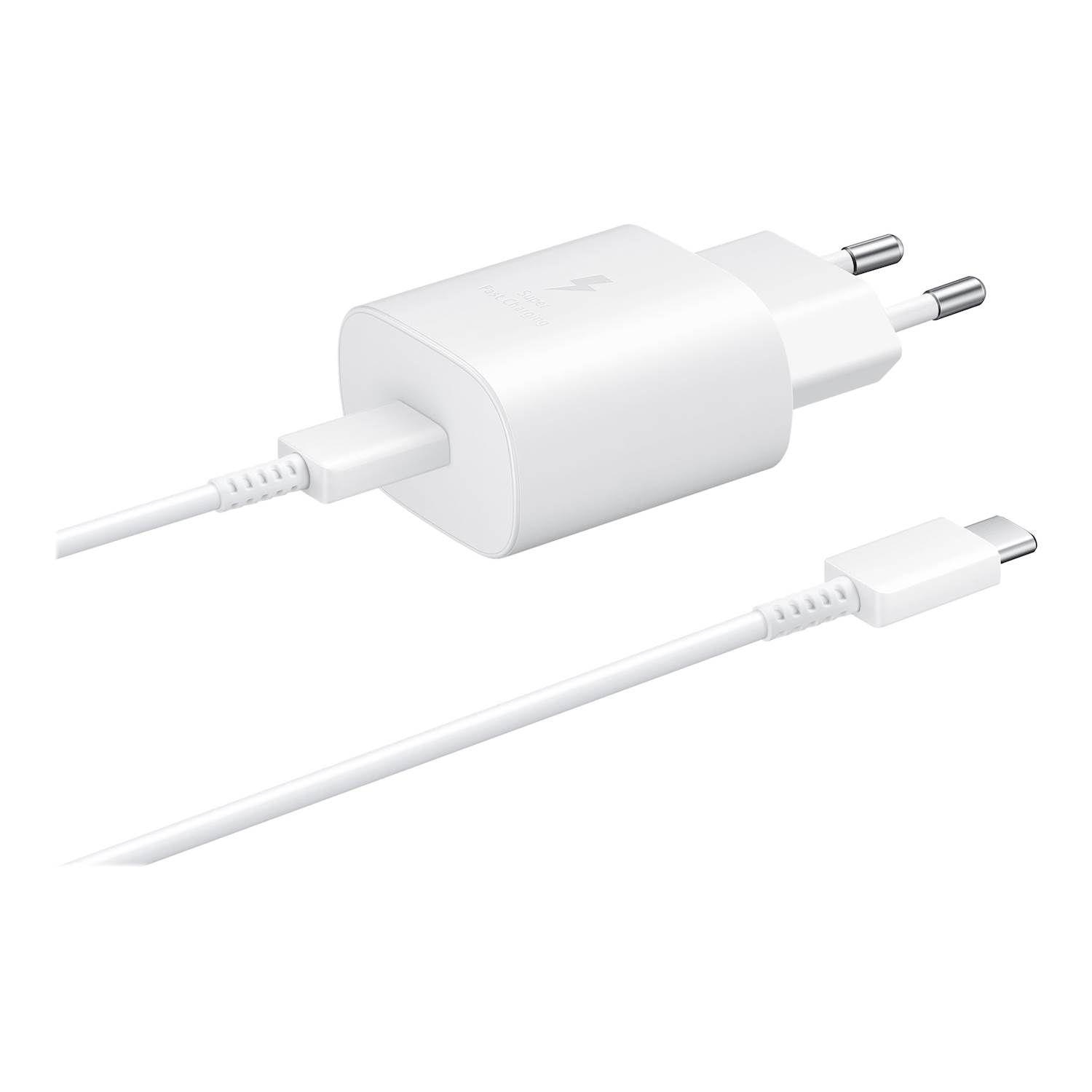 Cargador Fast Charge 25W USB-C Blanco