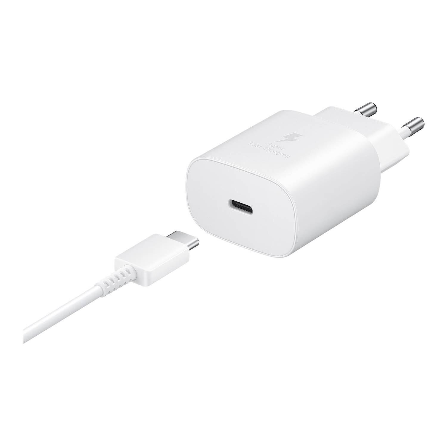 Cargador Fast Charge 25W USB-C Blanco