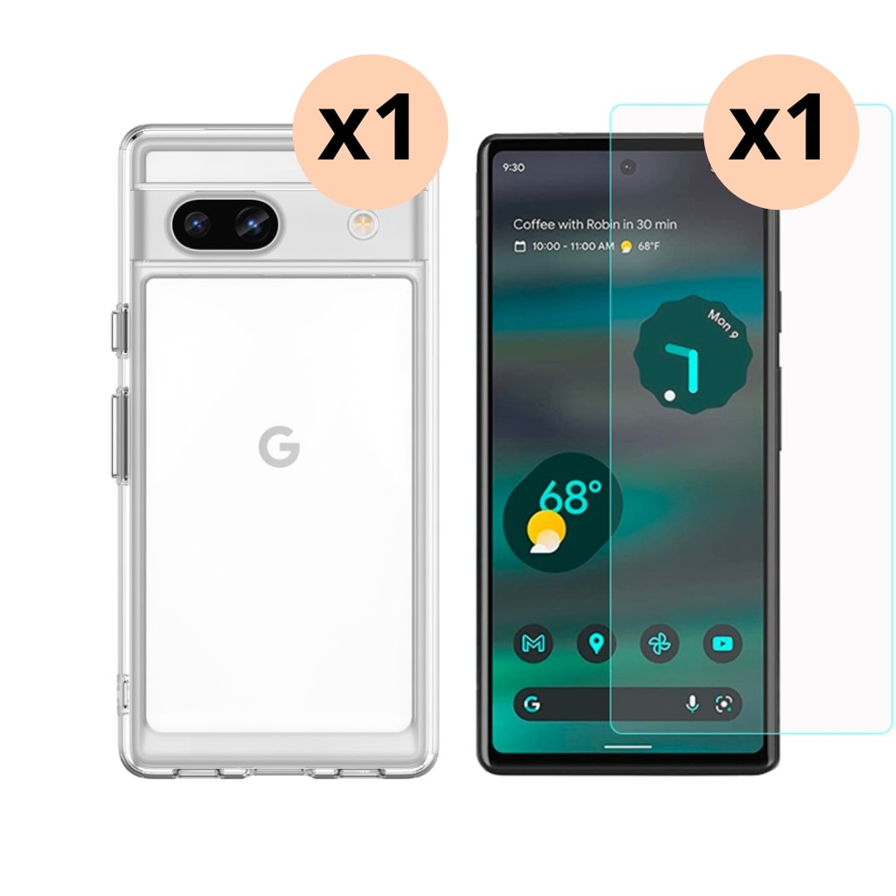 Kit para Google Pixel 7a: Funda y protector de pantalla