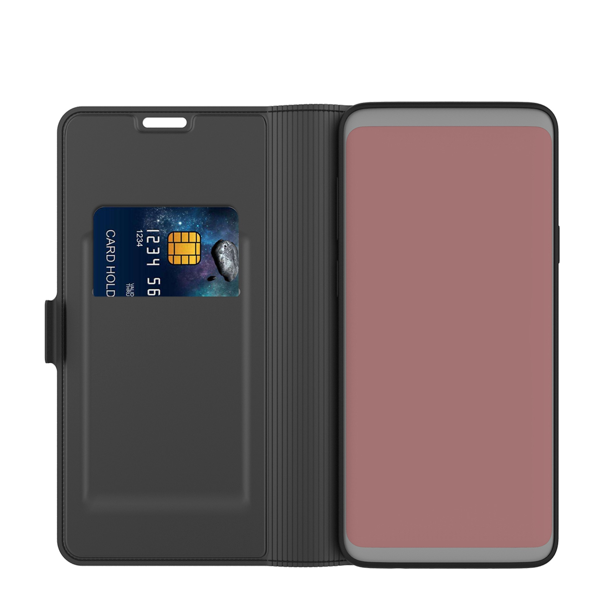 Cartera Slim Card Wallet iPhone 13 Pro Max Negro