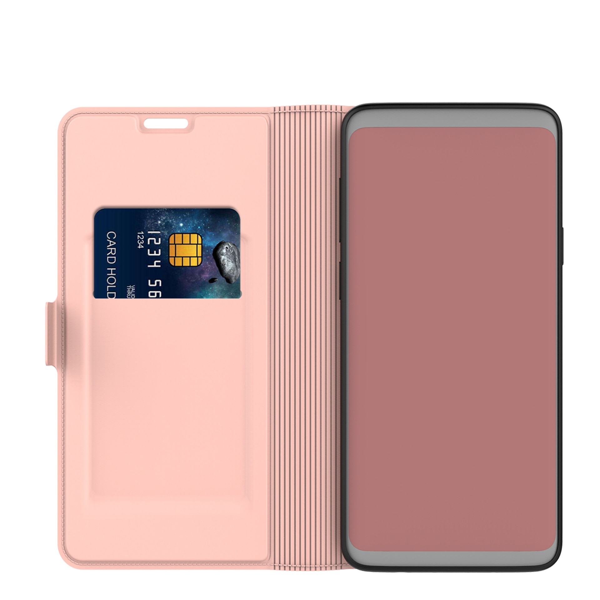 Cartera Slim Card Wallet iPhone 13 Pro Max Rosado