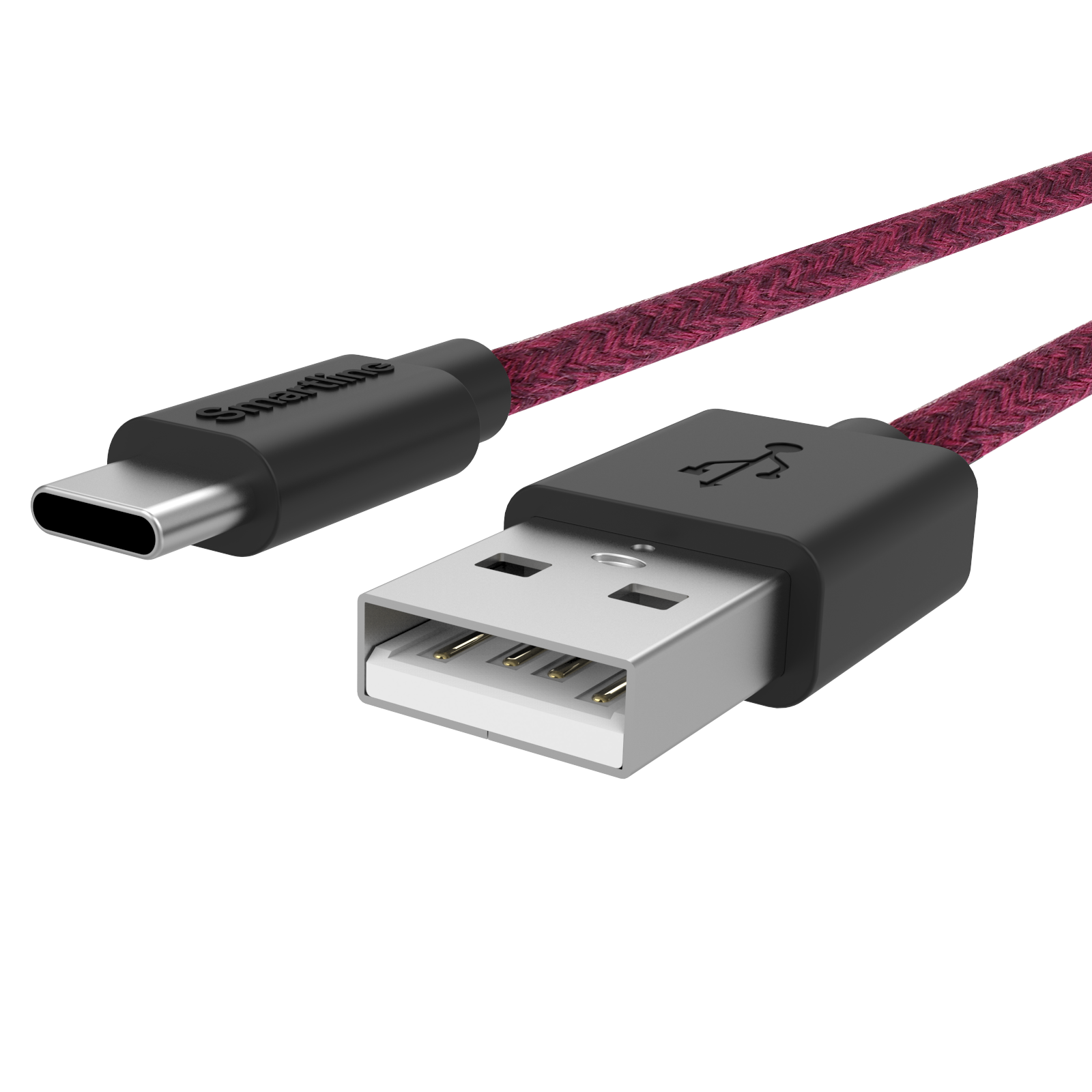 Fuzzy Cable USB-A a USB-C 2 metros Violeta