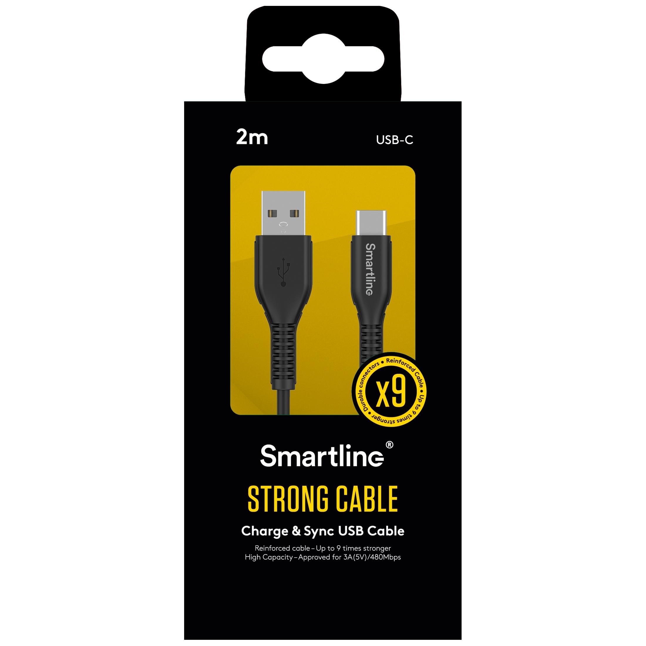 Strong Cable USB-A a USB-C 2 metros Negro